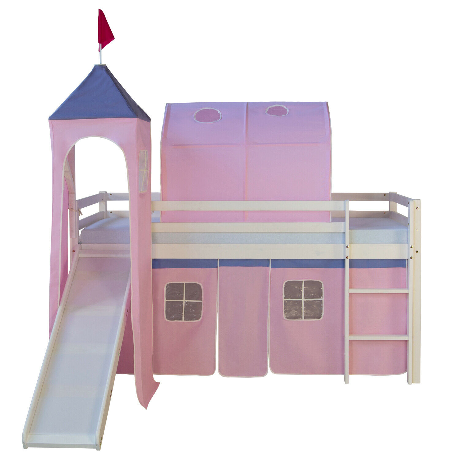 Childrens Bed Tunnel Bed Tent Bunk Bed Cabin Bed accessories rose