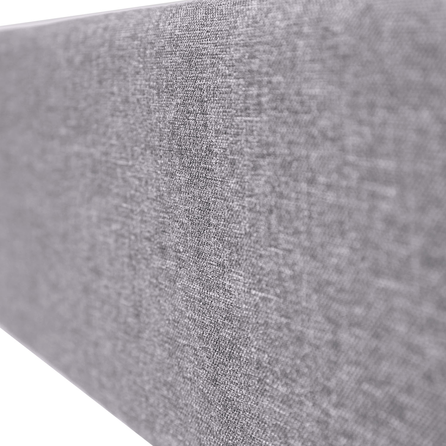 Upholstered bed 140x200 cm grey | futon bed | with slatted frame | with mattress | double fabric bed frame