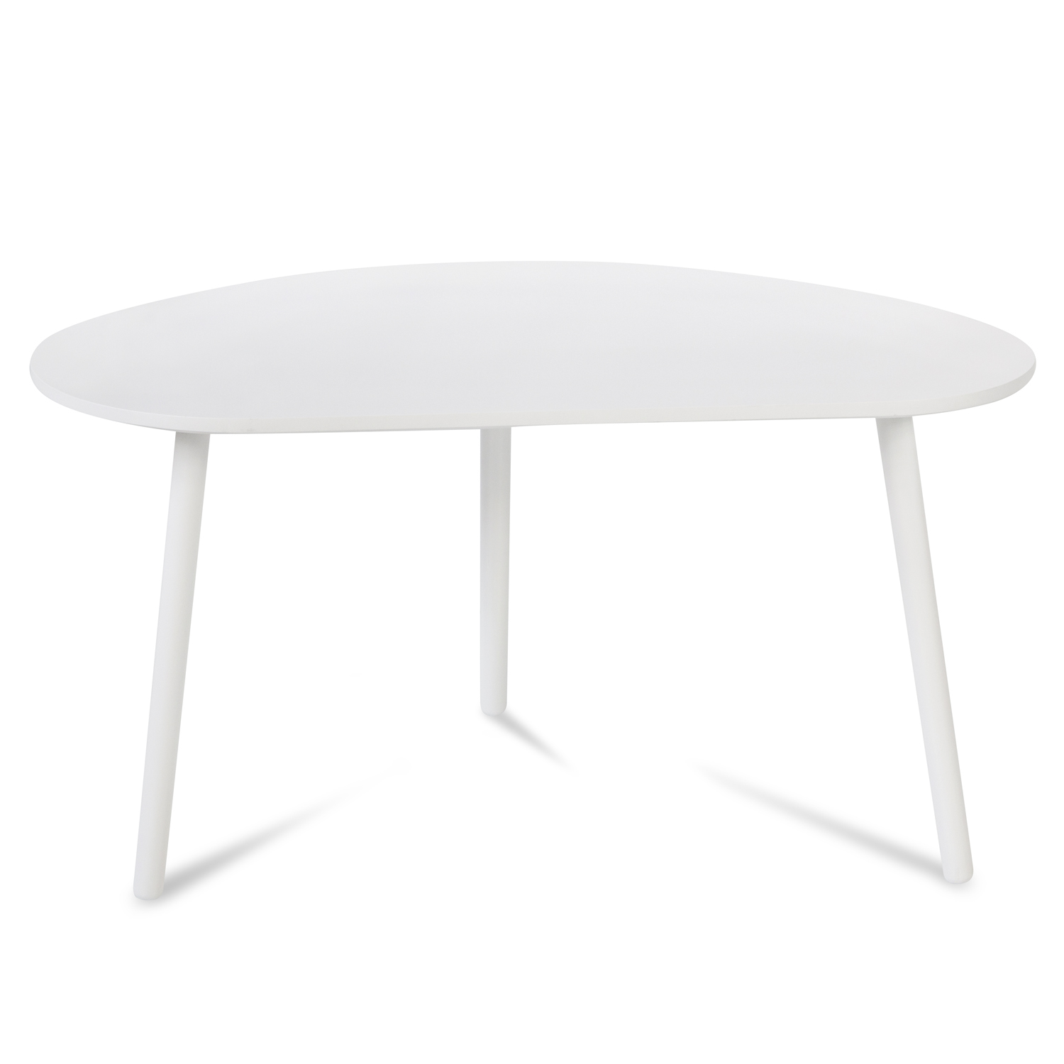Side Table Occasional Table Coffee Table White Wooden Table Kidney Table Wood