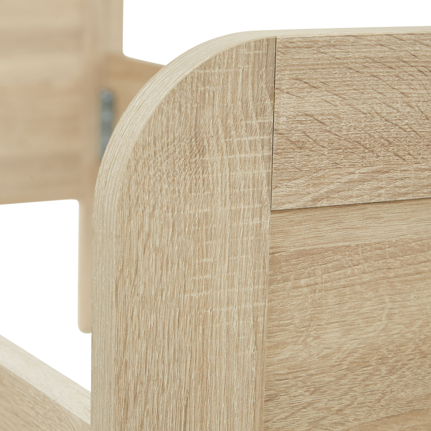 Comfort Bed 120x200 cm Natural | Senior Bed Height Adjustable | Single Bed | Wood | without Slatted Frame