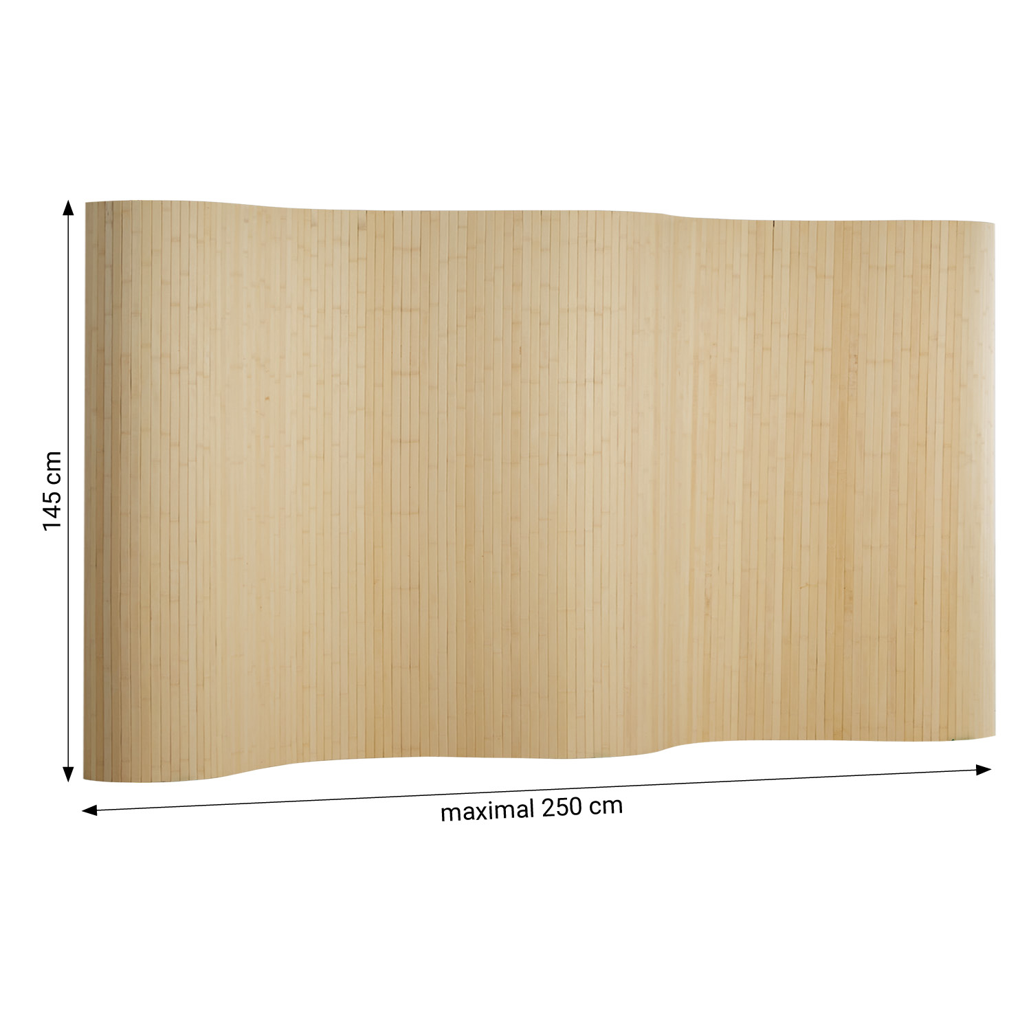 Paravent Room Divider Bamboo 200 x 250 cm Privacy Screen Spanish Wall