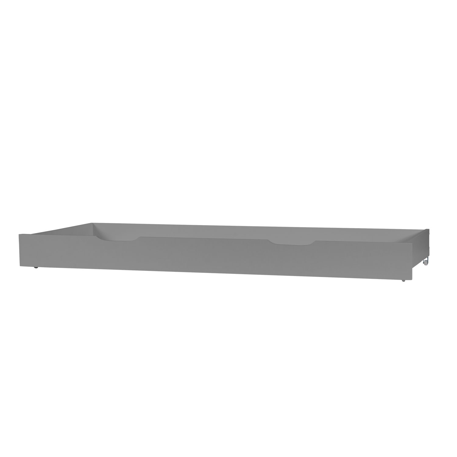 Wooden Bed Drawer Pull-Out Bed Box Storage with Castors Grey