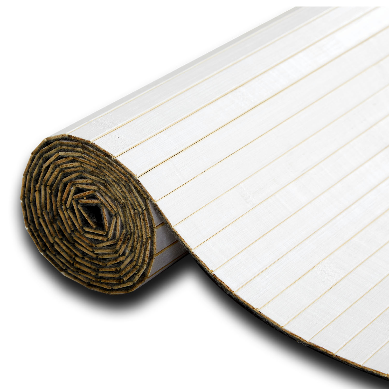 Paravent Bamboo Height 145 cm White | Room Divider | Partition Privacy Screen