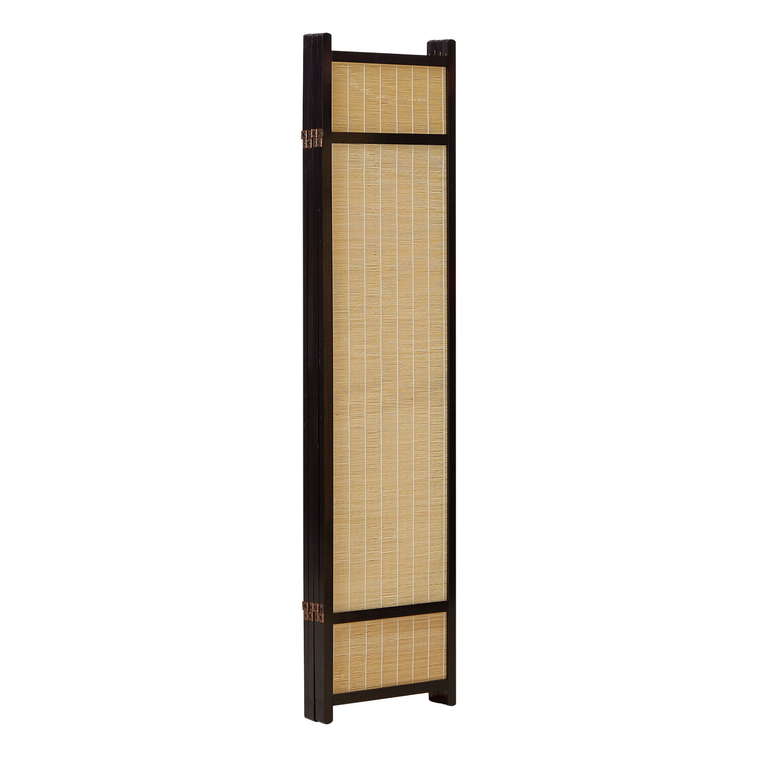 Paravent Brown Bamboo Natural | 4-panel | Wood | Room Divider Partition Privacy Screen