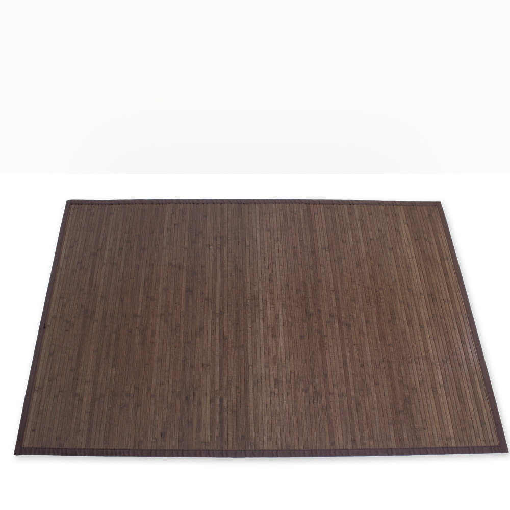 Bamboo carpet Rug 120x180 in darkbrown