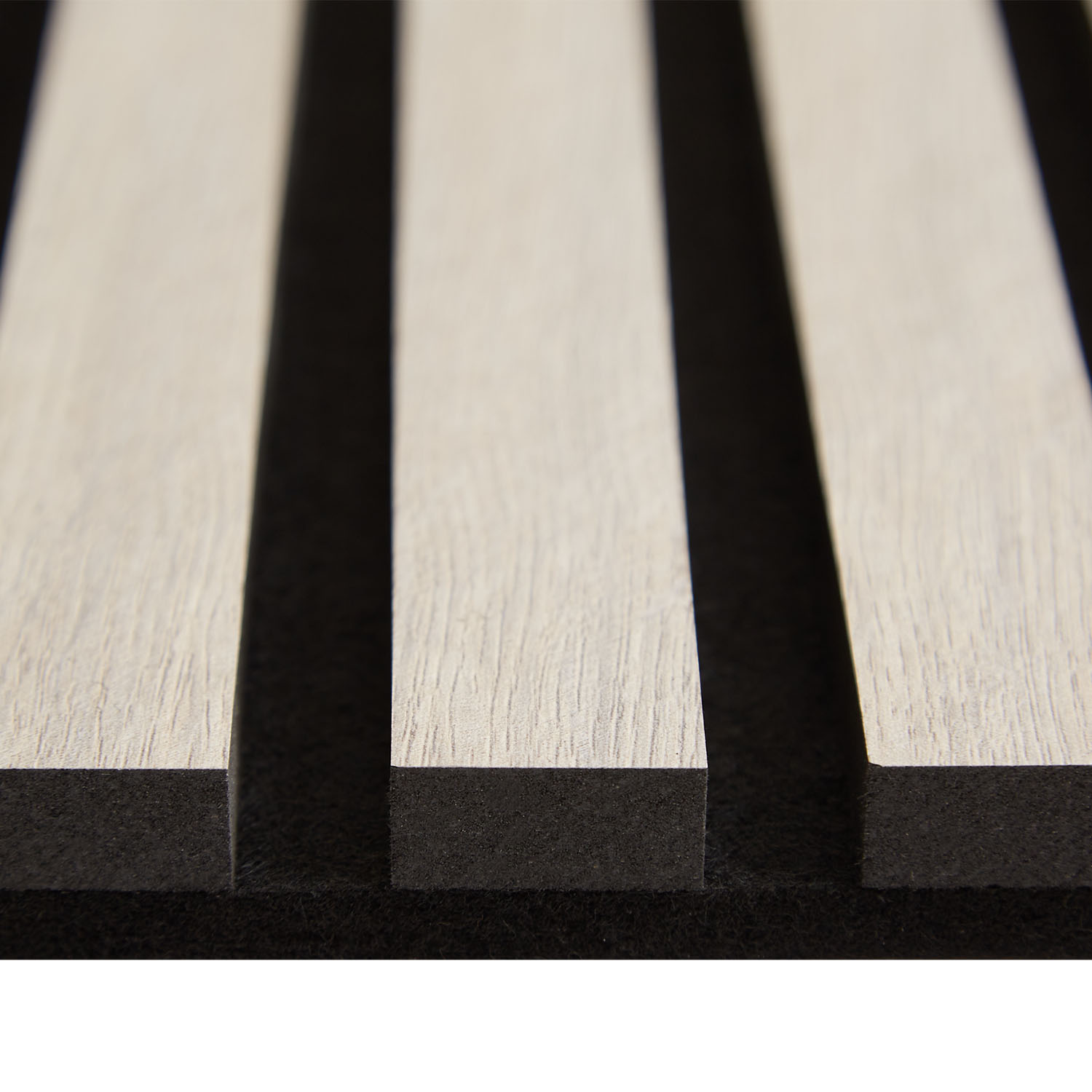 Acoustic Panels Wall Panels 60 x 120 cm Light Gray | Wood | 2-piece Set | 3D Strips