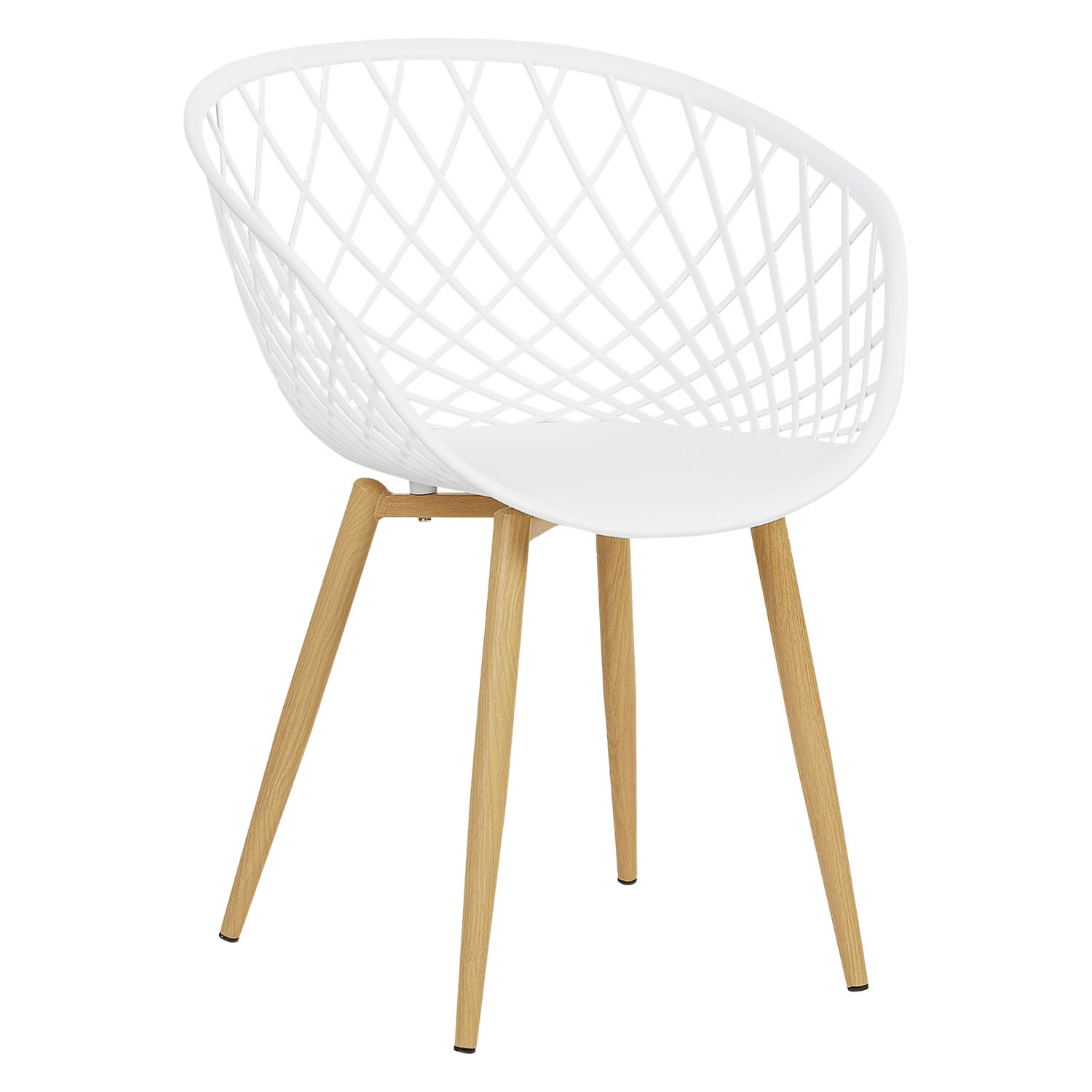 Set of 6 Garden chair with armrests Camping chairs White Garden armchairs Outdoor chairs Plastic Egg chair Indoor chairs Kitchen chairs