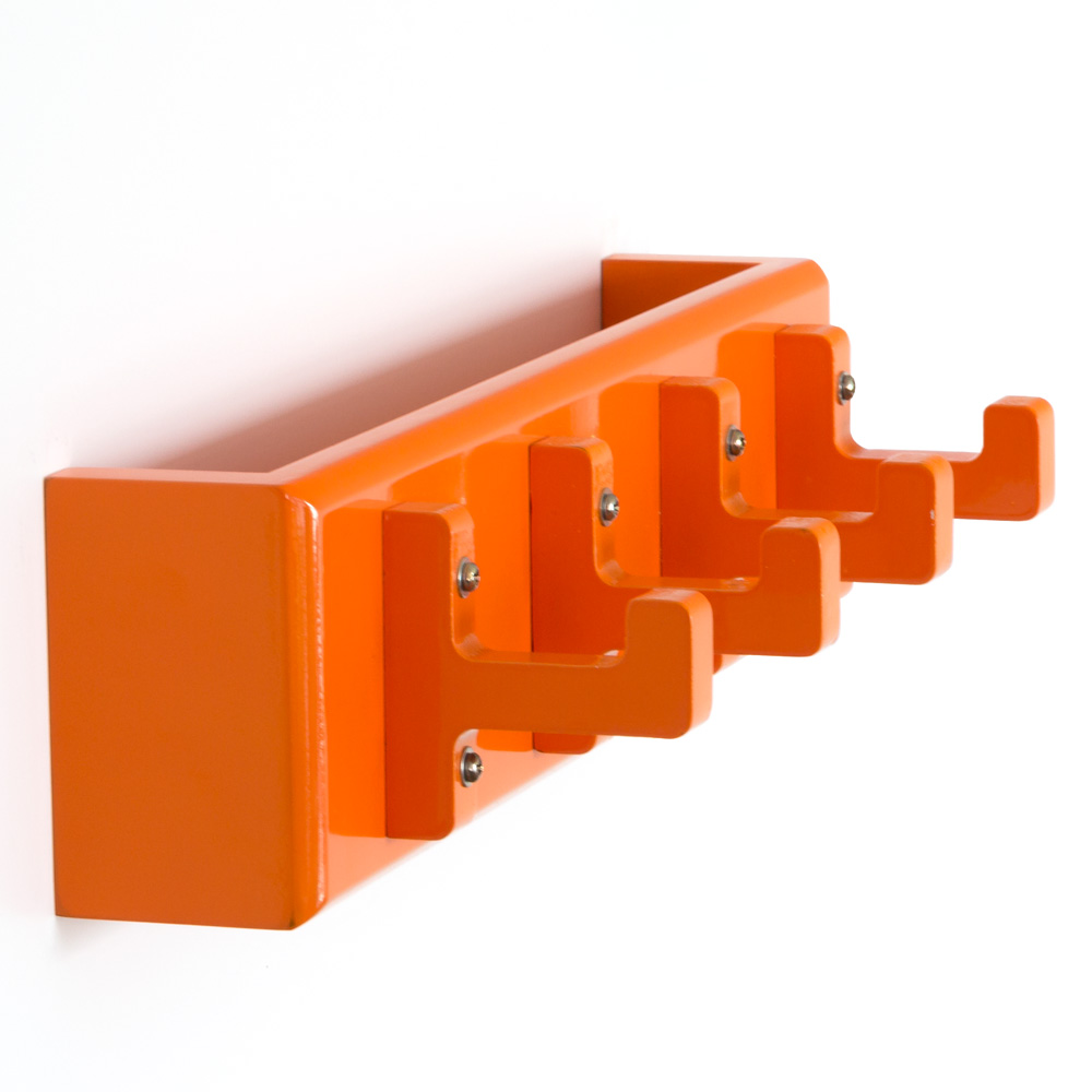 Key board, key box, wall hooks, coat hooks, wardrobe orange