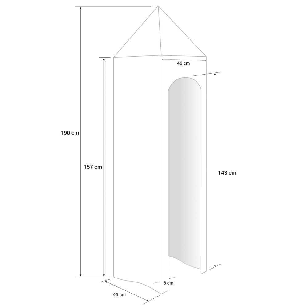 Loft Bed Kids 90x200 cm White with Curtain Purple Castle | Tower | Slide | without Slatted Frame