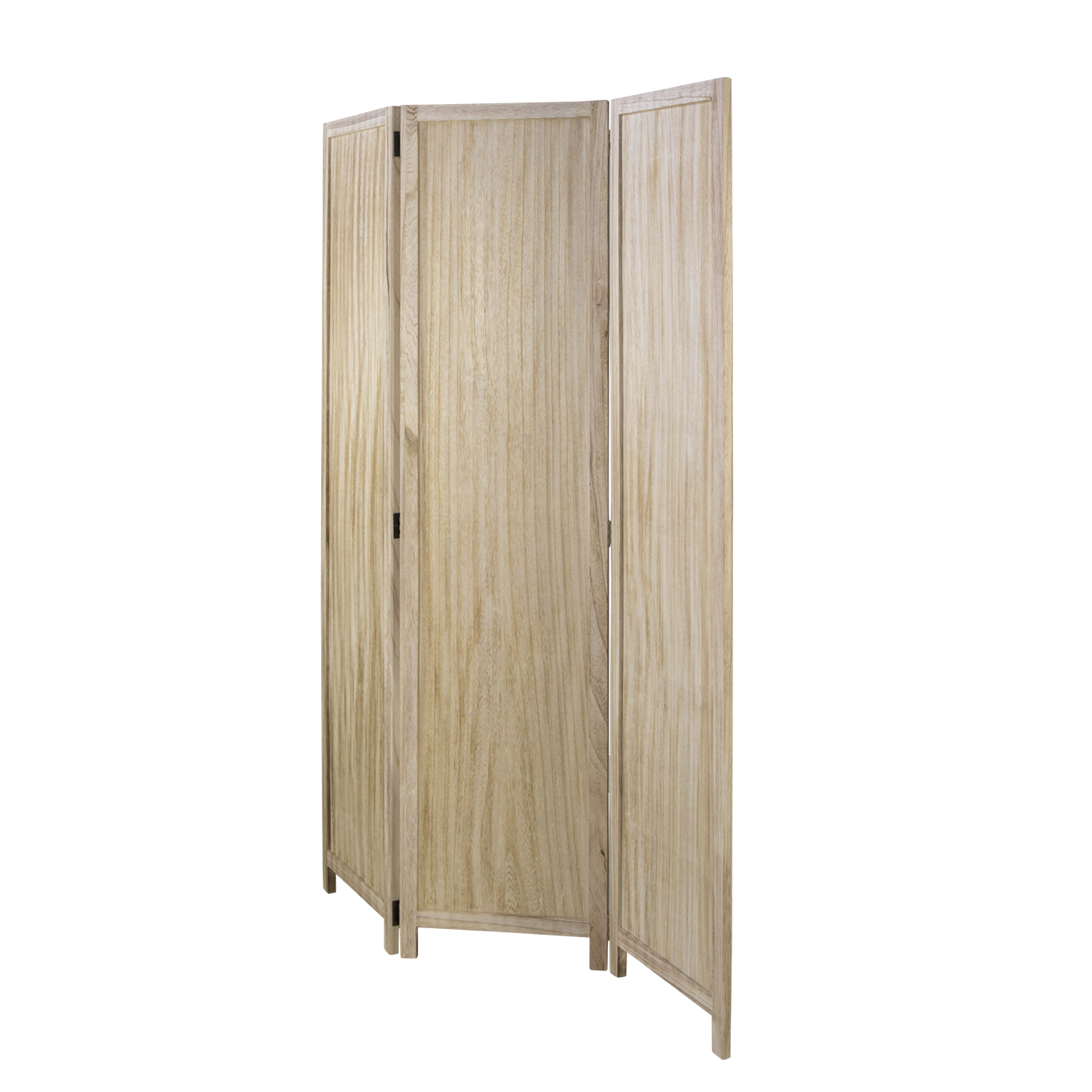 Paravent Natural Maritime Motifs | 3-panel | Wood | Room Divider Partition Privacy Screen