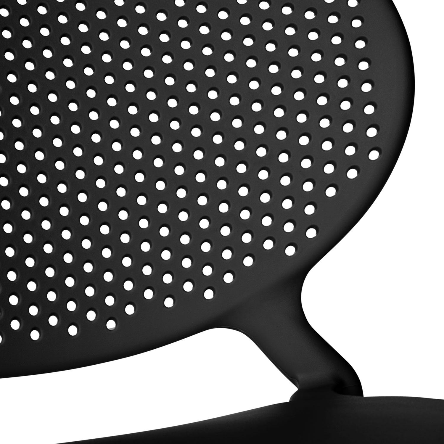 Modern Garden chair Set of 4 Black Camping chairs Outdoor chairs Plastic Stacking chairs Kitchen chairs