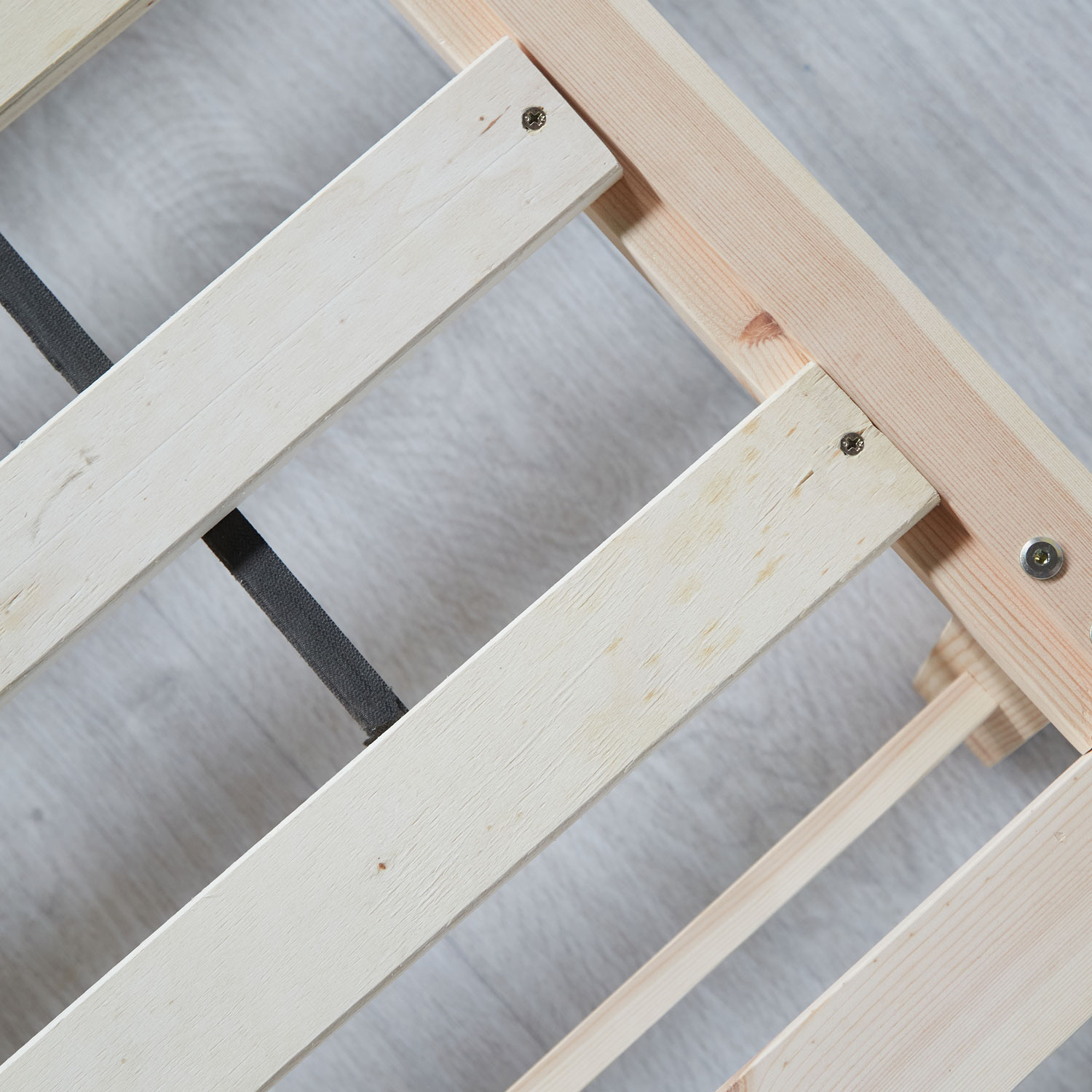 Family Bed 270x200 cm Natural | Maxi Pallet Bed XXL | with Slatted Frame | Wood | Also Separable