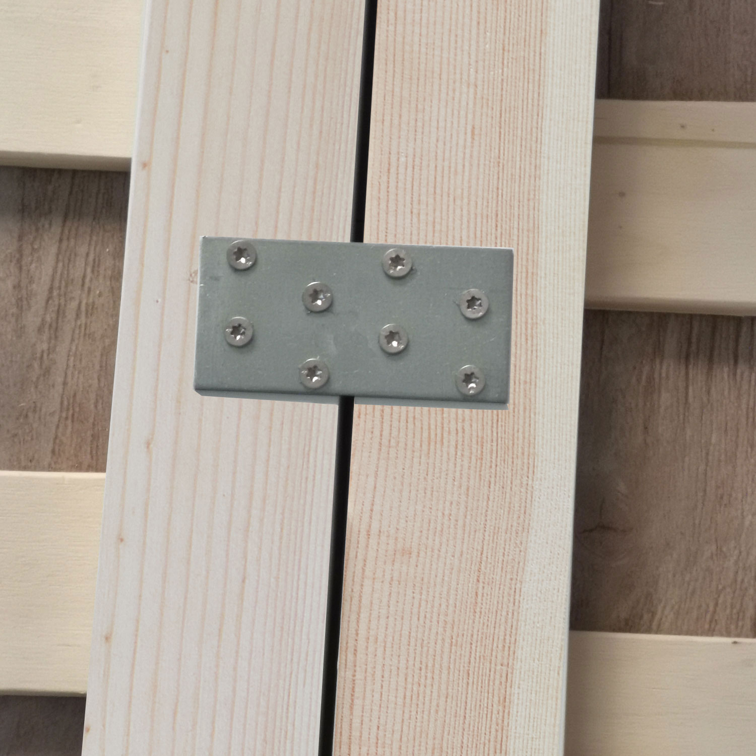 Family Bed 270x200 cm Natural | Maxi Pallet Bed XXL | with slatted frame | Wood | Can also be placed individually