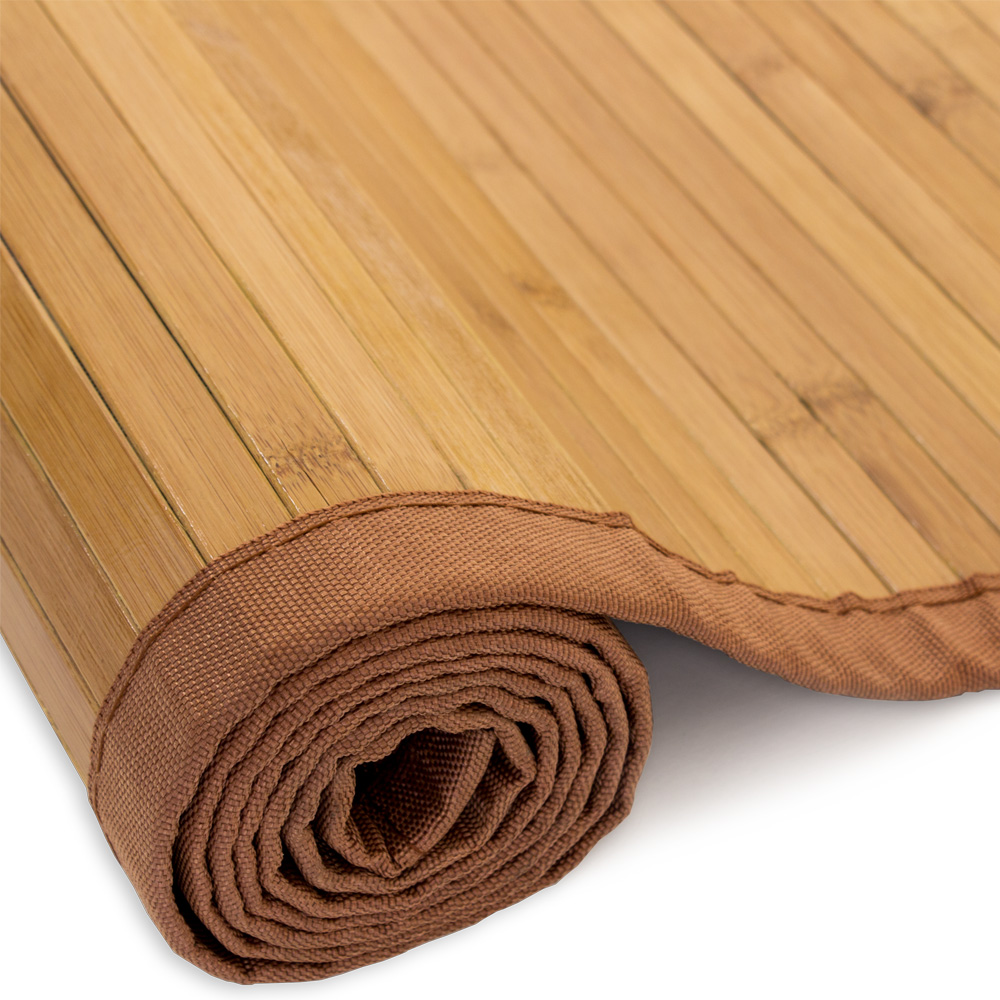 Bamboo carpet Rug 160 x 230 in brown