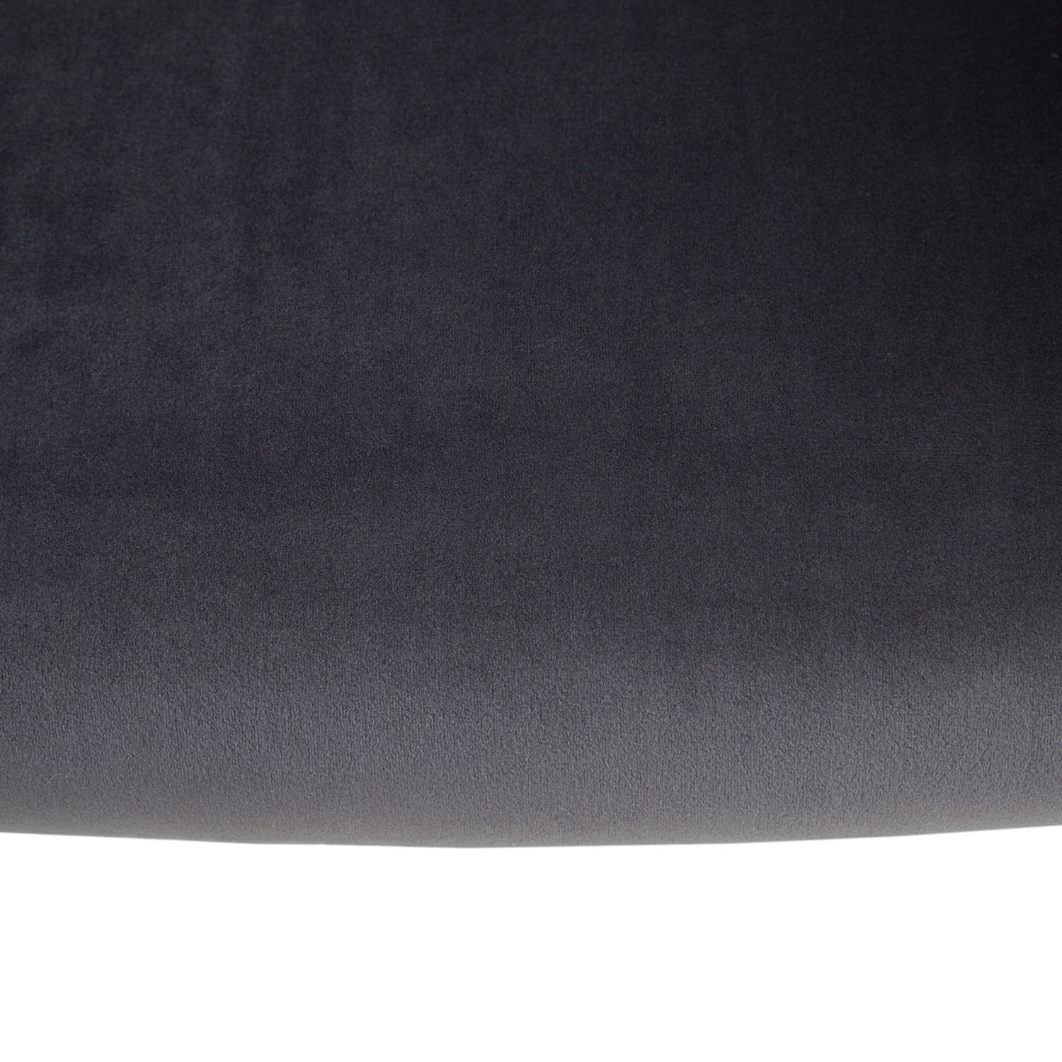 Set of 4 Gray Velvet Upholstered Chairs – Dining Chairs with Armrests & Black Metal Frame