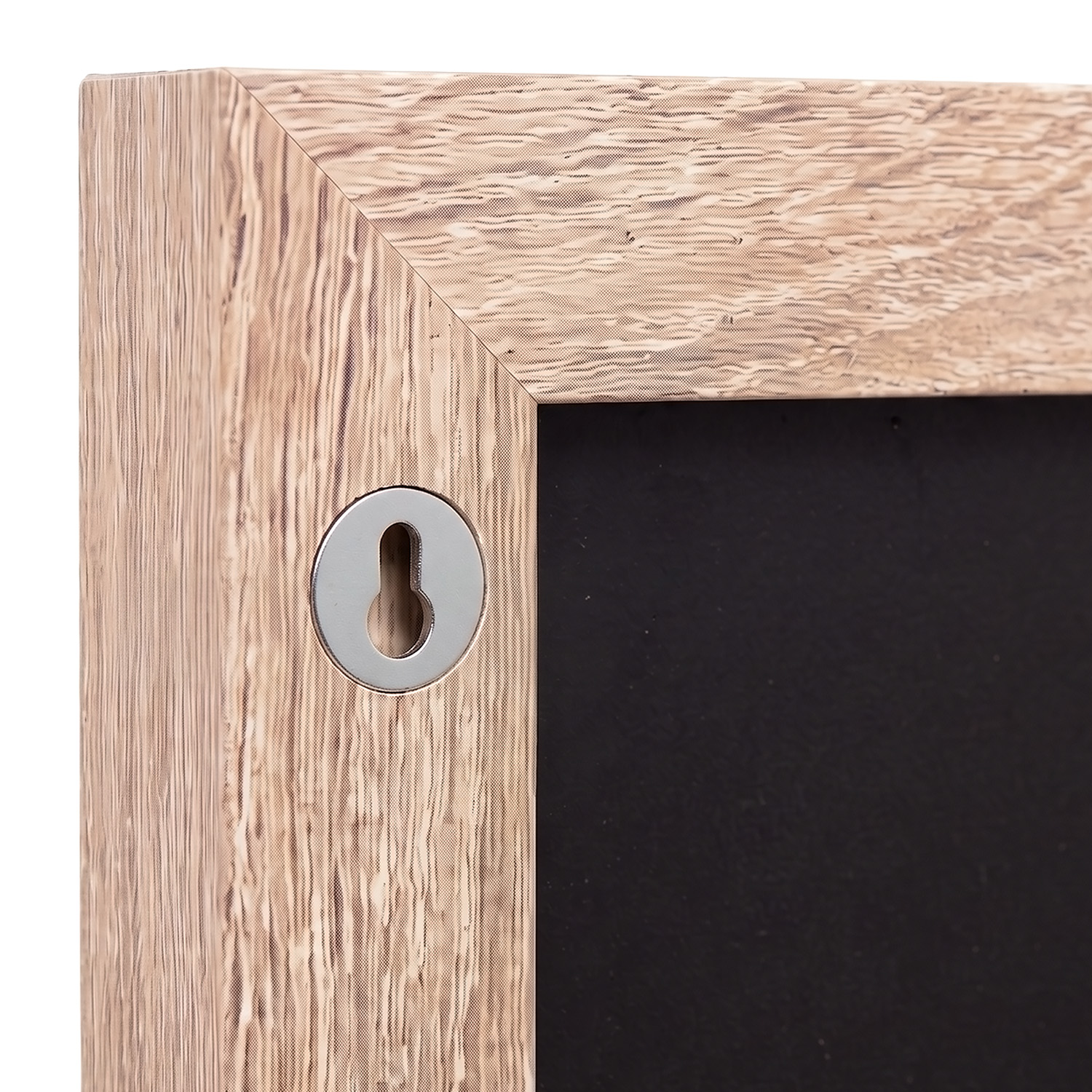 Large Rectangular Wall Mirror 80x70 cm Sonoma Oak Effect Wooden Frame Hallway Bedroom Living Room Mirror