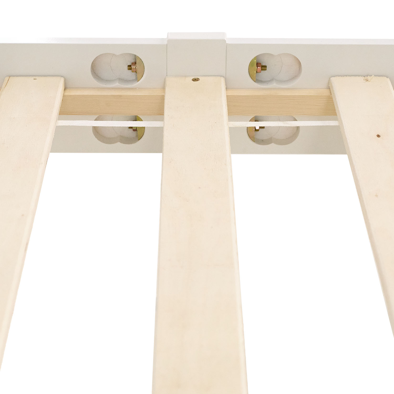 Wood Bed 90x200 cm White | Single Bed | with Slatted Frame | Solid | Kids Youth Guest Bedroom