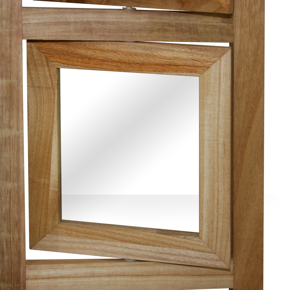 Paravent Pictures Photos Natural | 3-panel | Wood | Room Divider Partition Privacy Screen