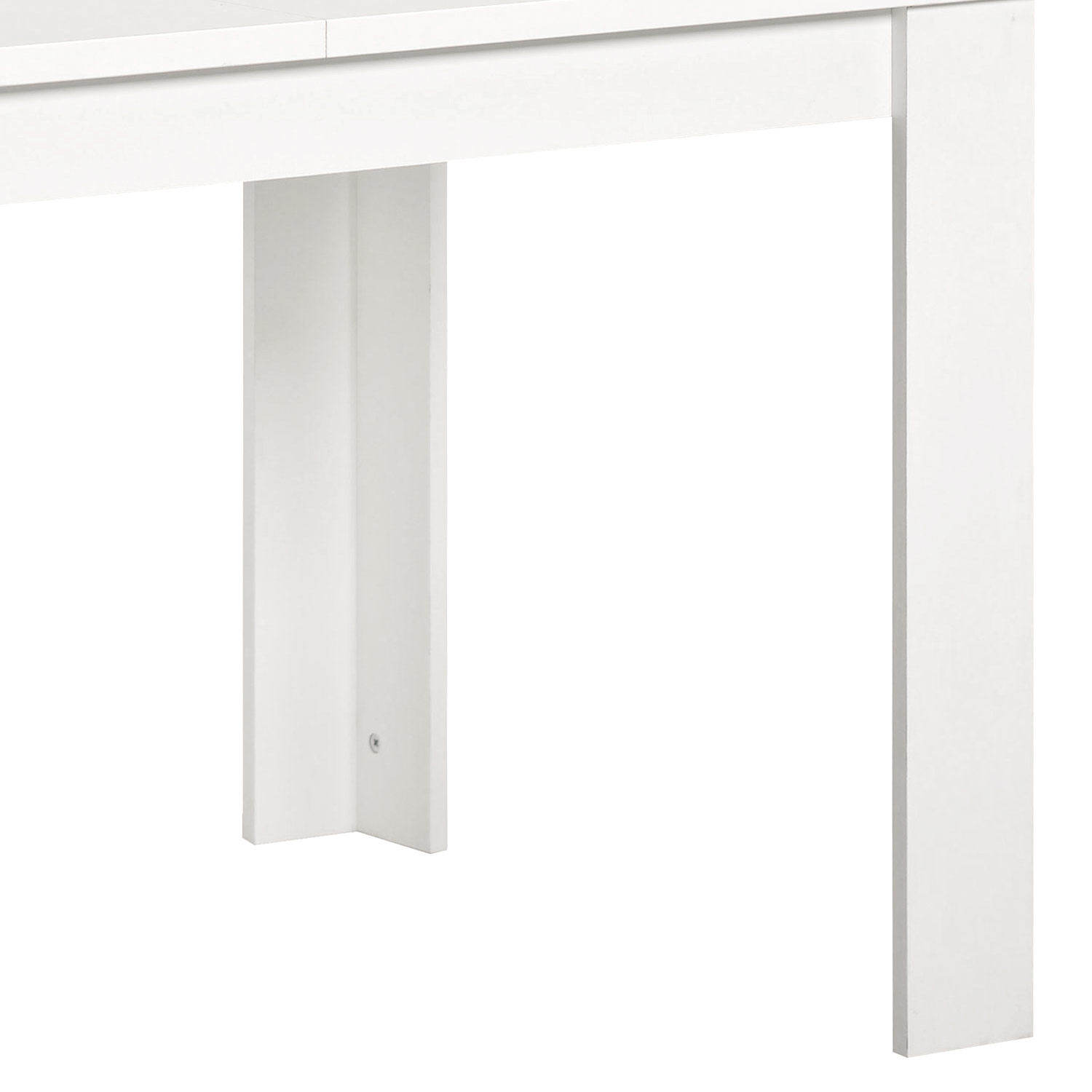 Modern Dining Table Kitchen Table Wooden Table 120x80 cm White 6 Seater Extendable