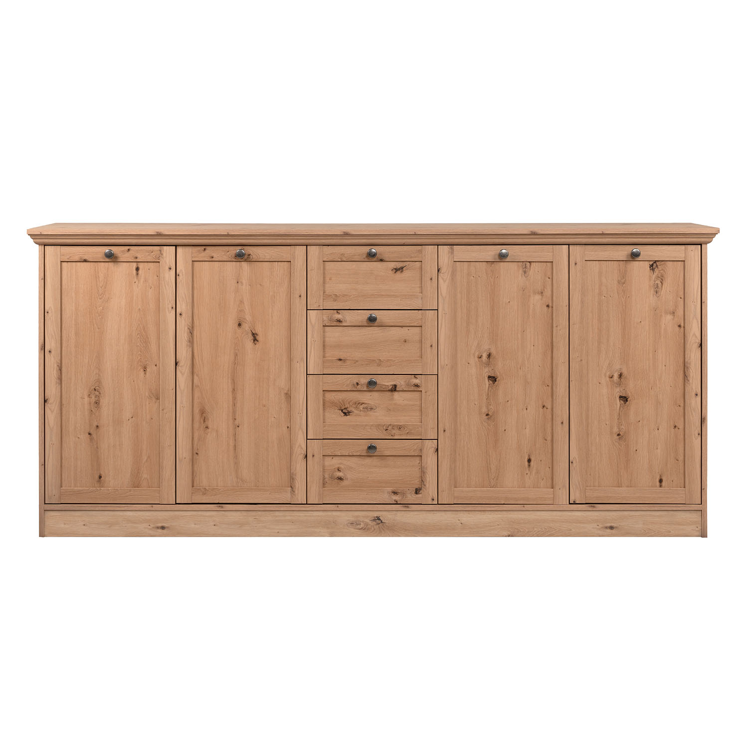 Sideboard Country Style Chest of Drawers Living Room Cupboard Cabinet Wood Oak Storage Highboard