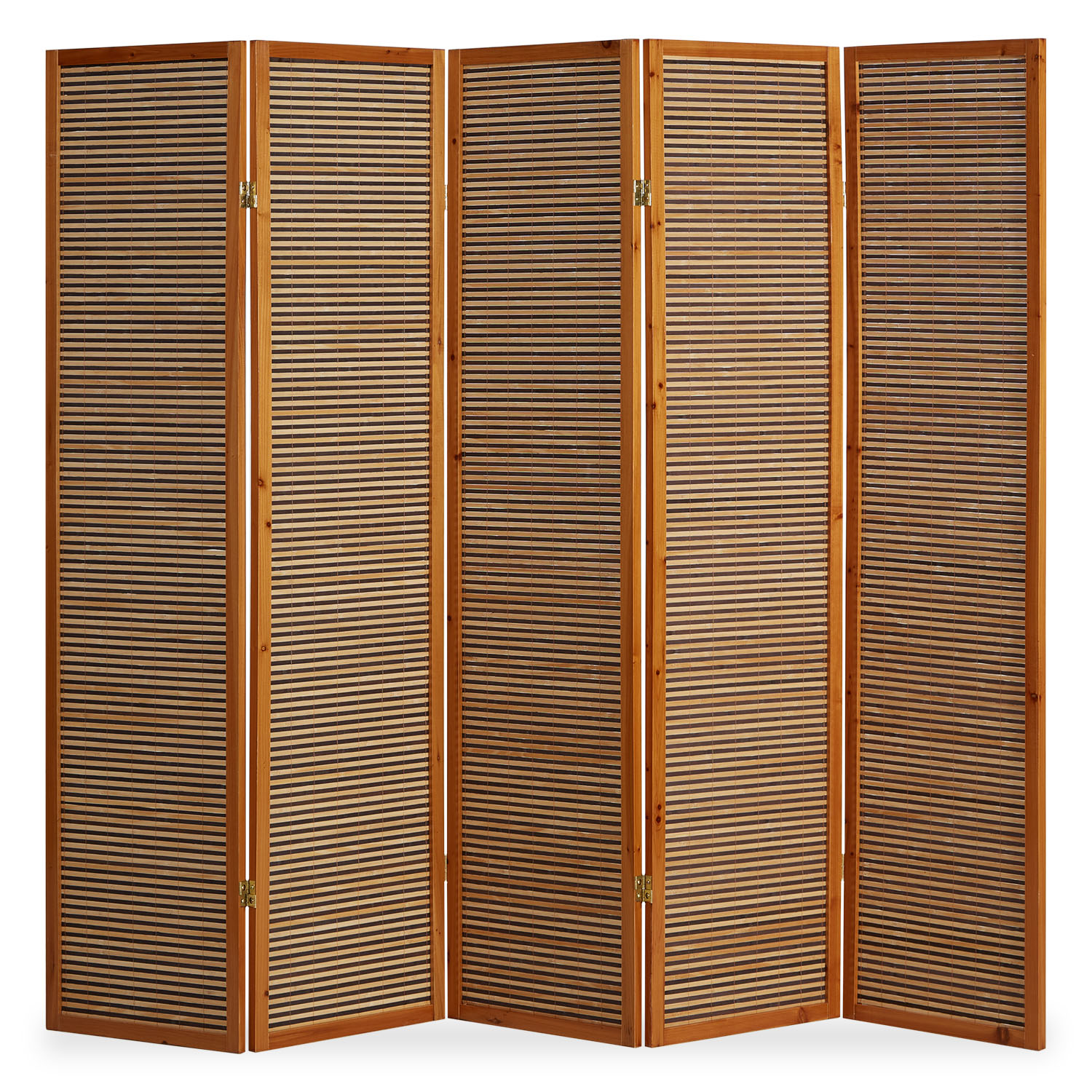 Paravent Room Divider 3 4 5 or 6 Parts Wood Bambou Privacy Screen Brown