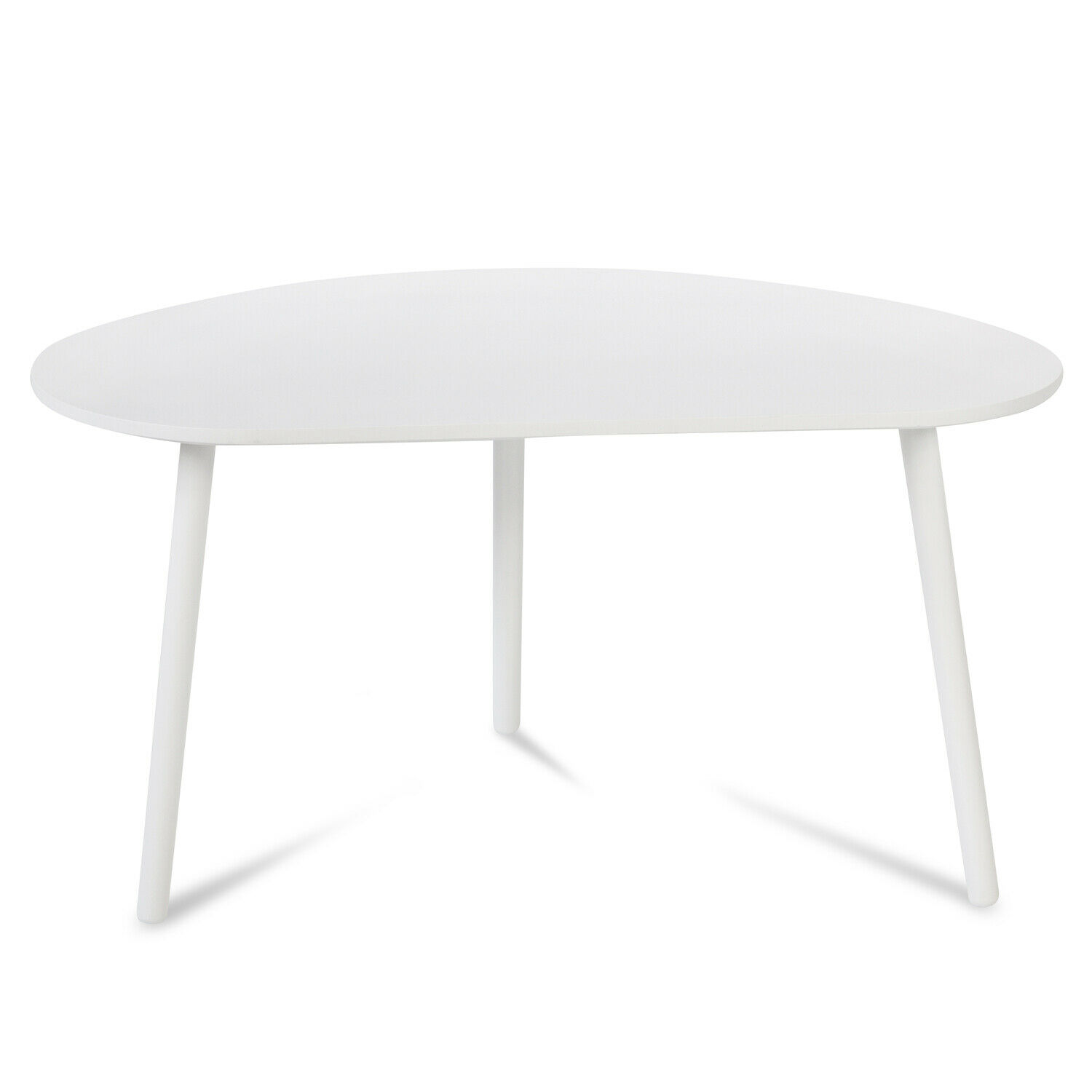 Side Table Occasional Table Coffee Table White Wooden Table Kidney Table Wood