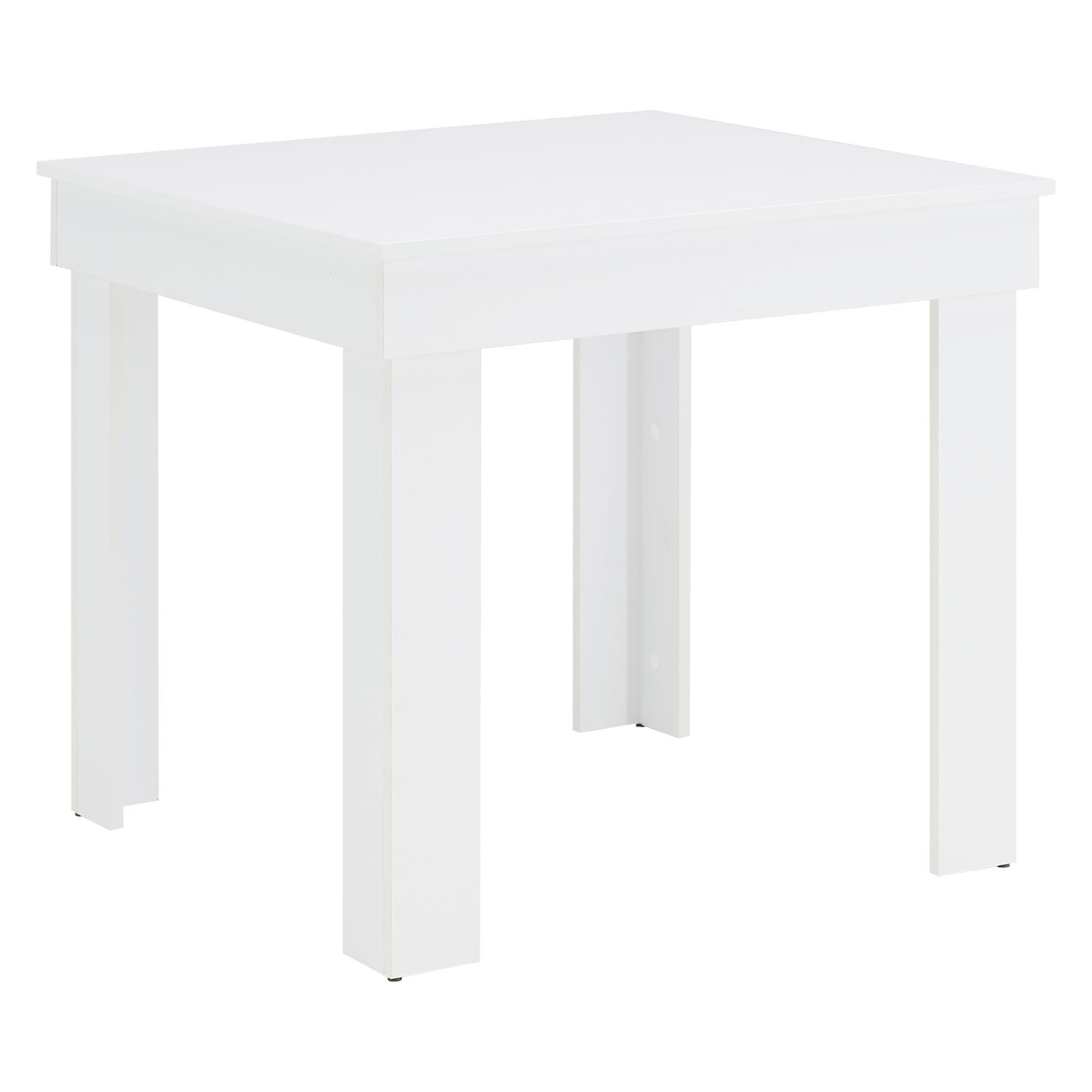 Modern Dining Table Kitchen Table Wooden Table 80x80 cm White 4 Seater Living Room