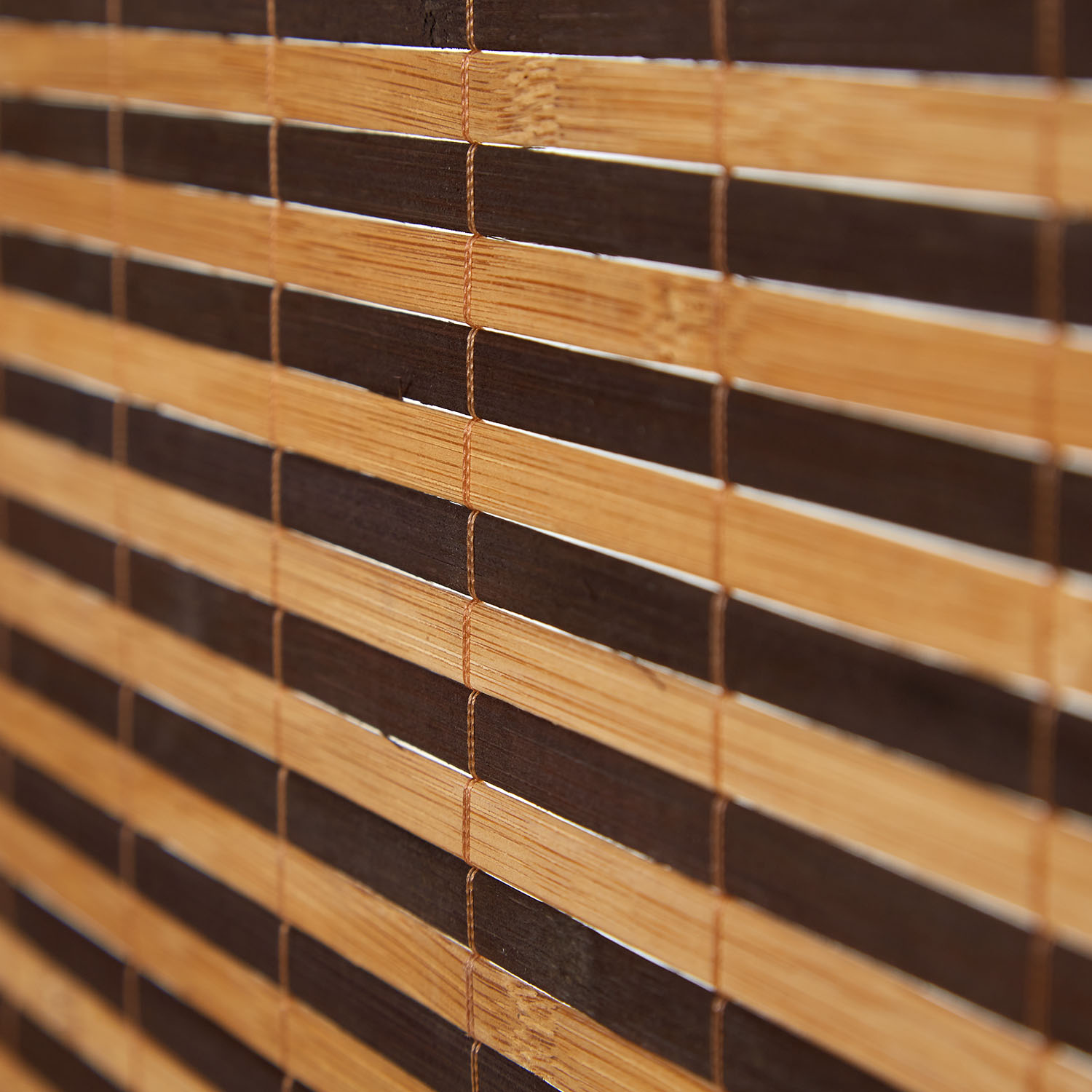 Paravent Brown Wooden Slats | 4-panel | Wood | Room Divider Partition Privacy Screen