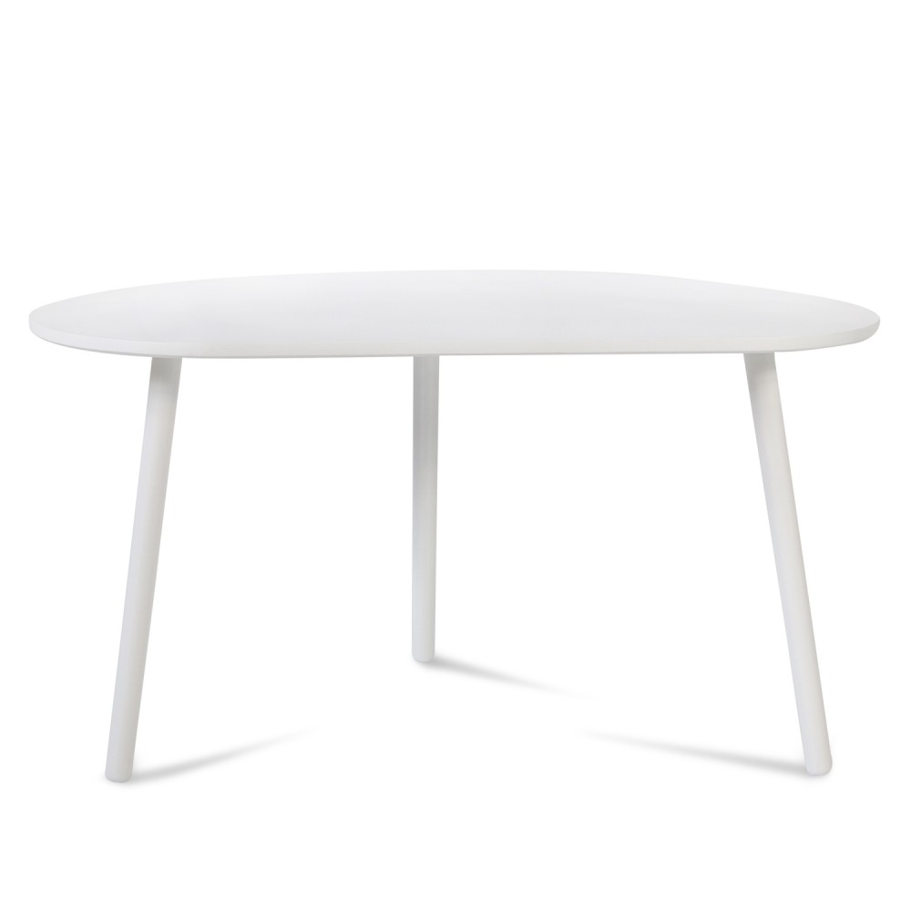 Side Table Occasional Table Coffee Table White Wooden Table Kidney Table Wood