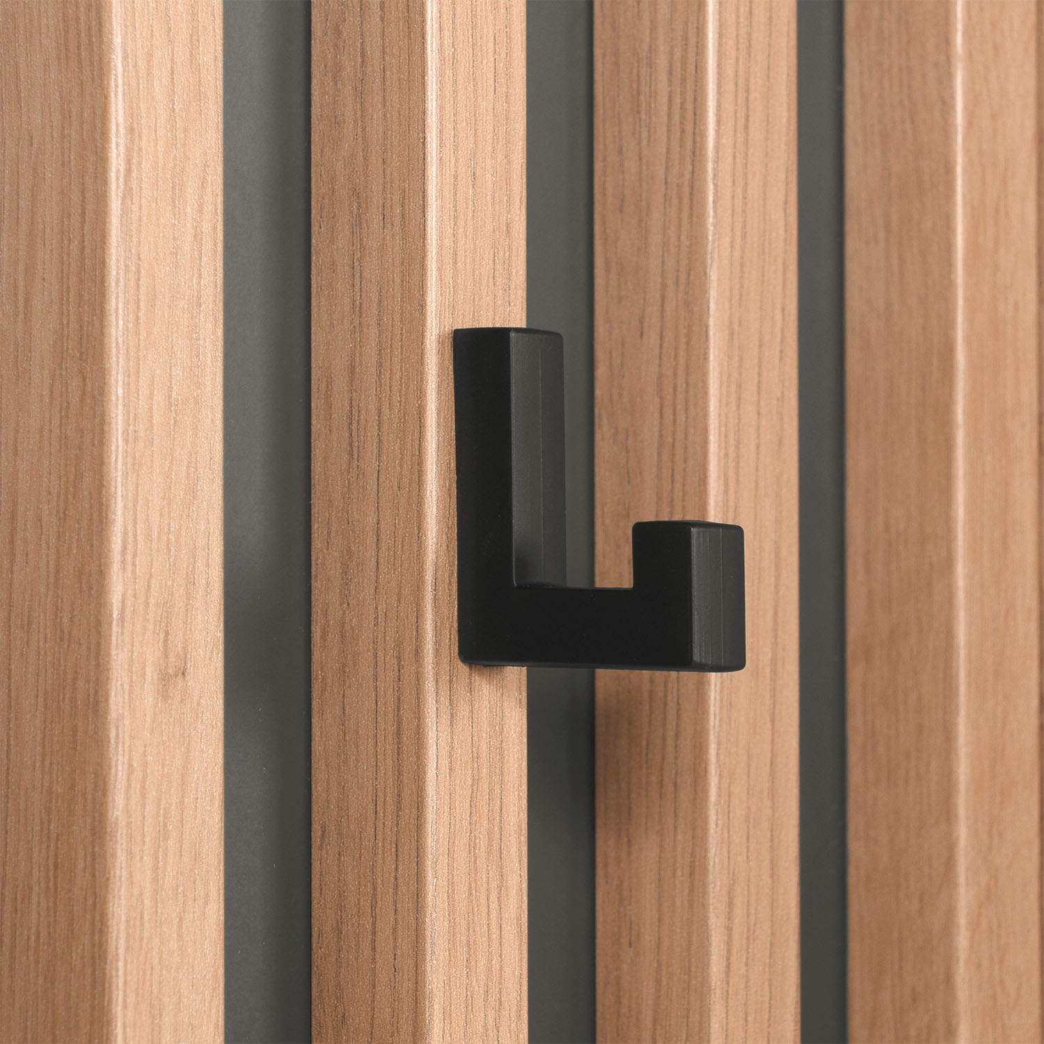 Industrial Look Wardrobe Hallway with Mirror Furniture Hall Unit Hallway Wardrobe Oak Wood 3D Wall Panel Entryway Coat Rack