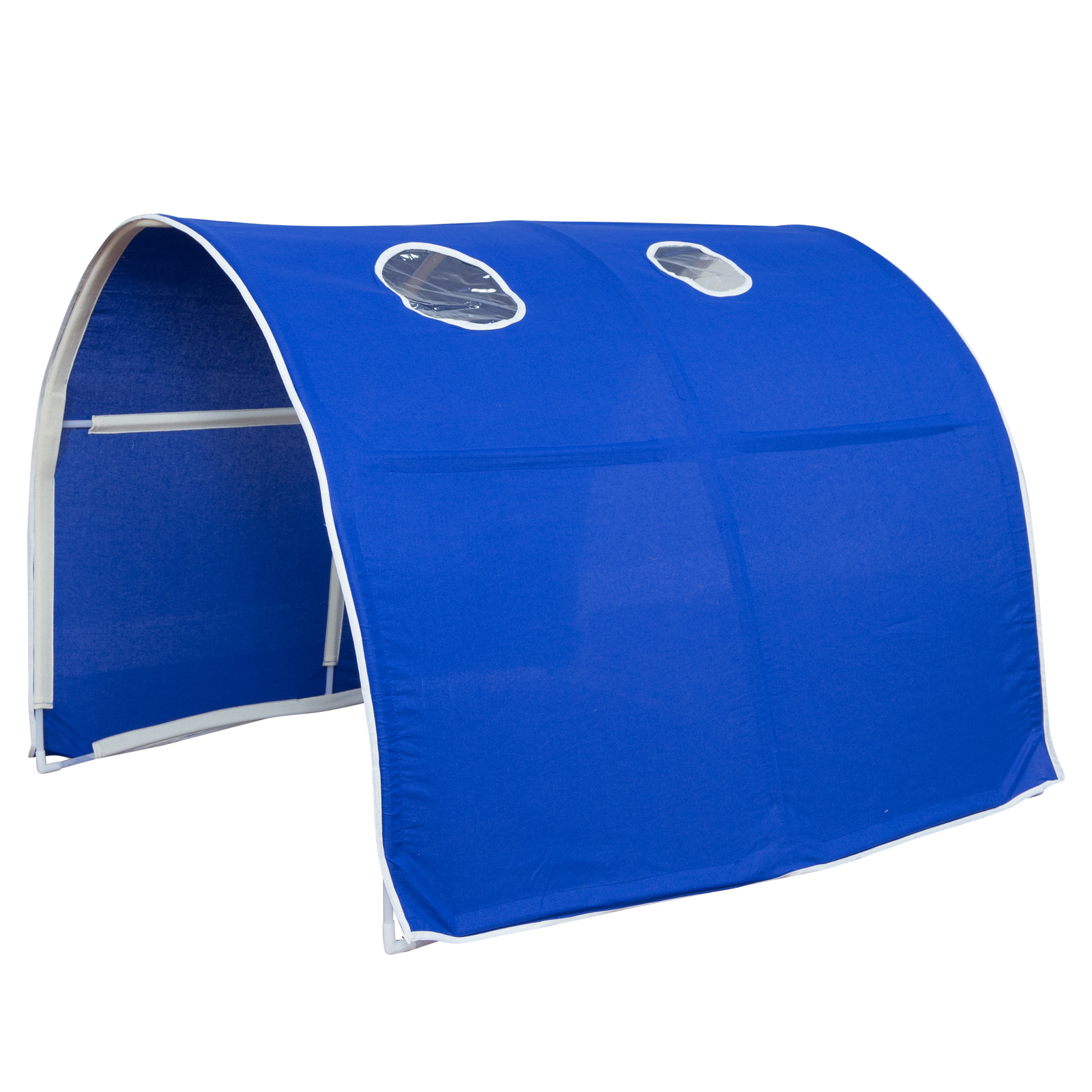 Tunnel for Loft Beds 5 Colours Bed Tent Bed Roof Play Tunnel Cave Cot Loftbed 90x200 cm Bunk bed Childrens bed Solid Pine Wood Tower Tunnel Curtain Blue Slide Mattress Slats