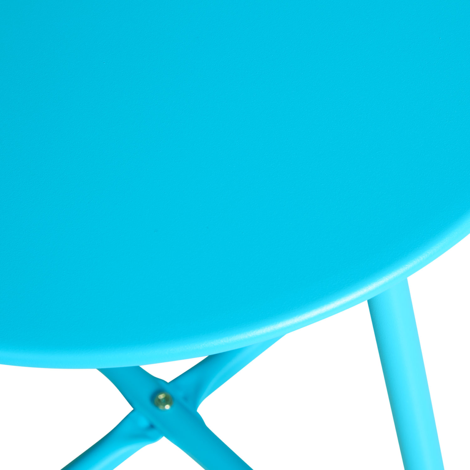 Coffee table Side table Round Garden Table Blue Metal Small table Outdoor table Bistro table