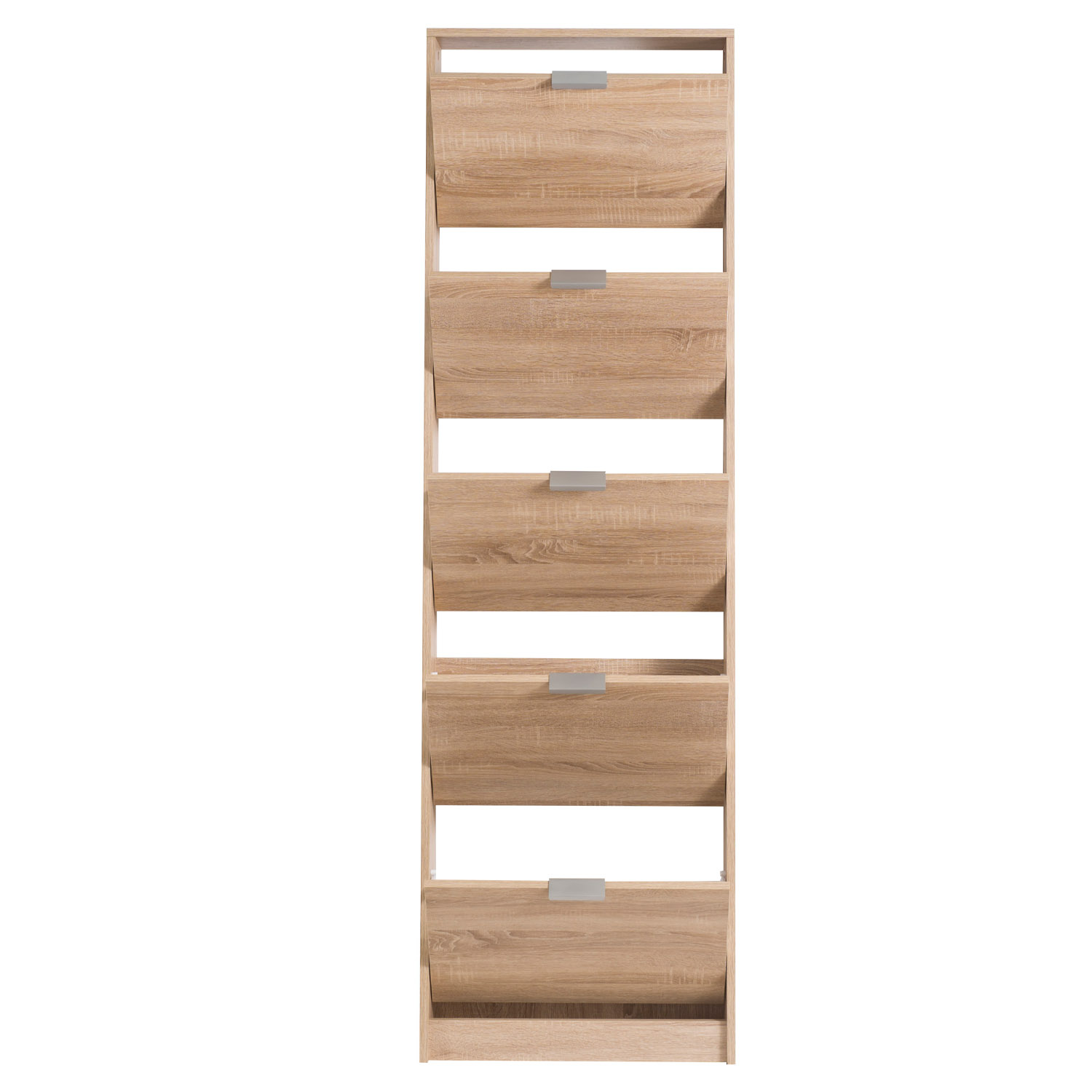 Shoe Rack Shoe Storage Shoe Cabinet Shoe Cupboard Wooden Oak 5 Tier Shoe Tipper