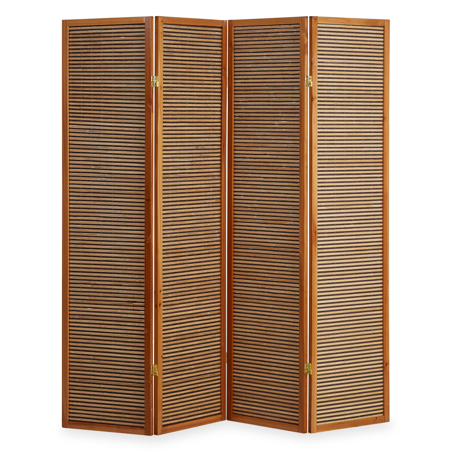 Paravent Room Divider 3 4 5 or 6 Parts Wood Bambou Privacy Screen Brown