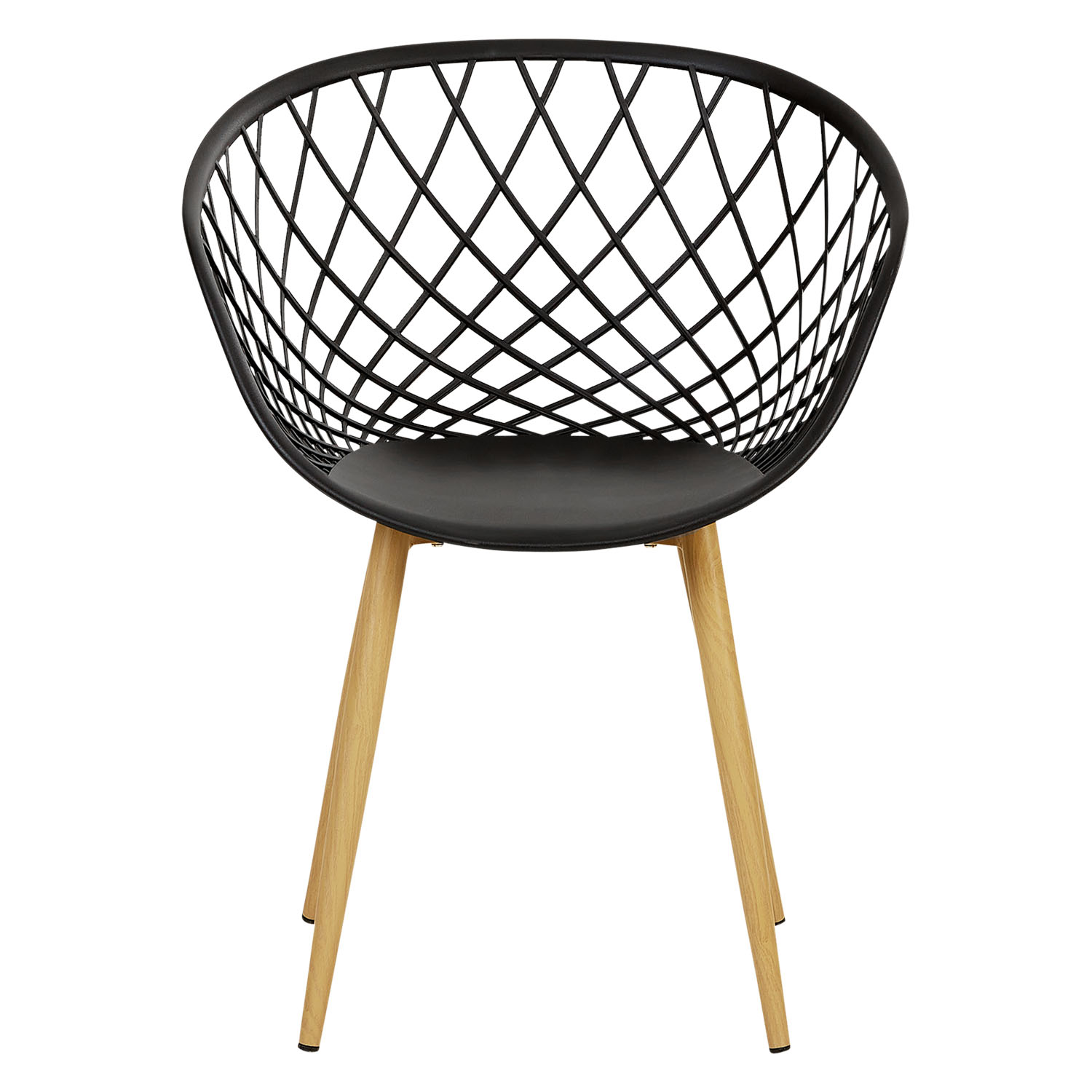 Set of 6 Garden chair with armrests Camping chairs Black Garden armchairs Outdoor chairs Plastic Egg chair Indoor chairs Kitchen chairs