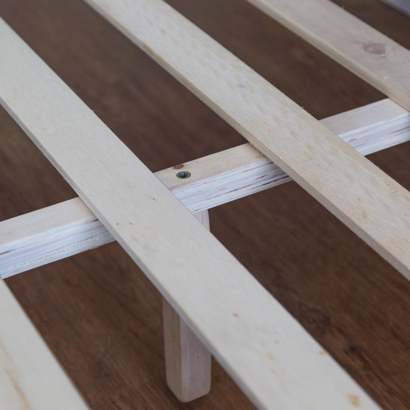 Upholstered bed 180x200 cm grey | with slatted frame | double fabric bed frame