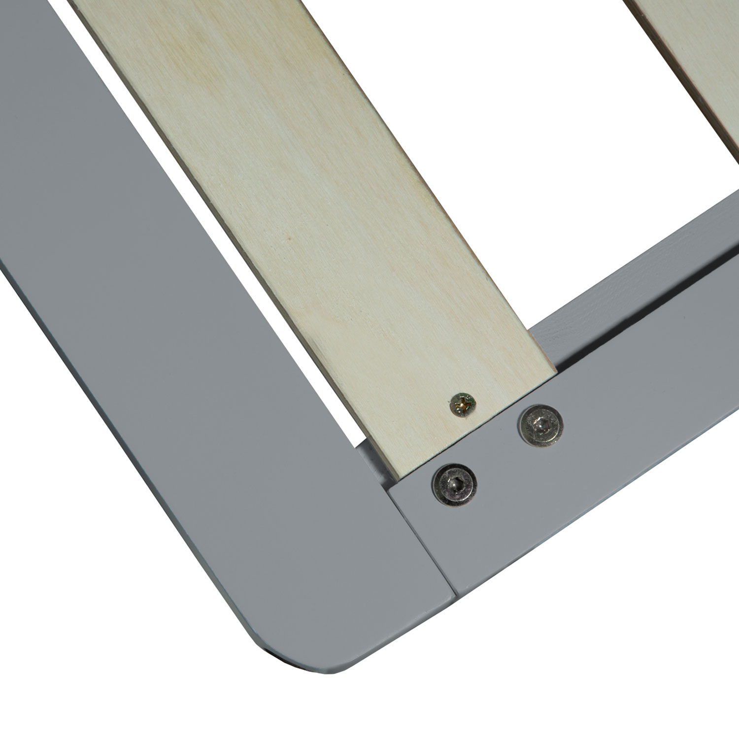 Family Bed 270x200 cm Gray | Maxi Pallet Bed XXL | with slatted base | Wood | Can also be placed individually