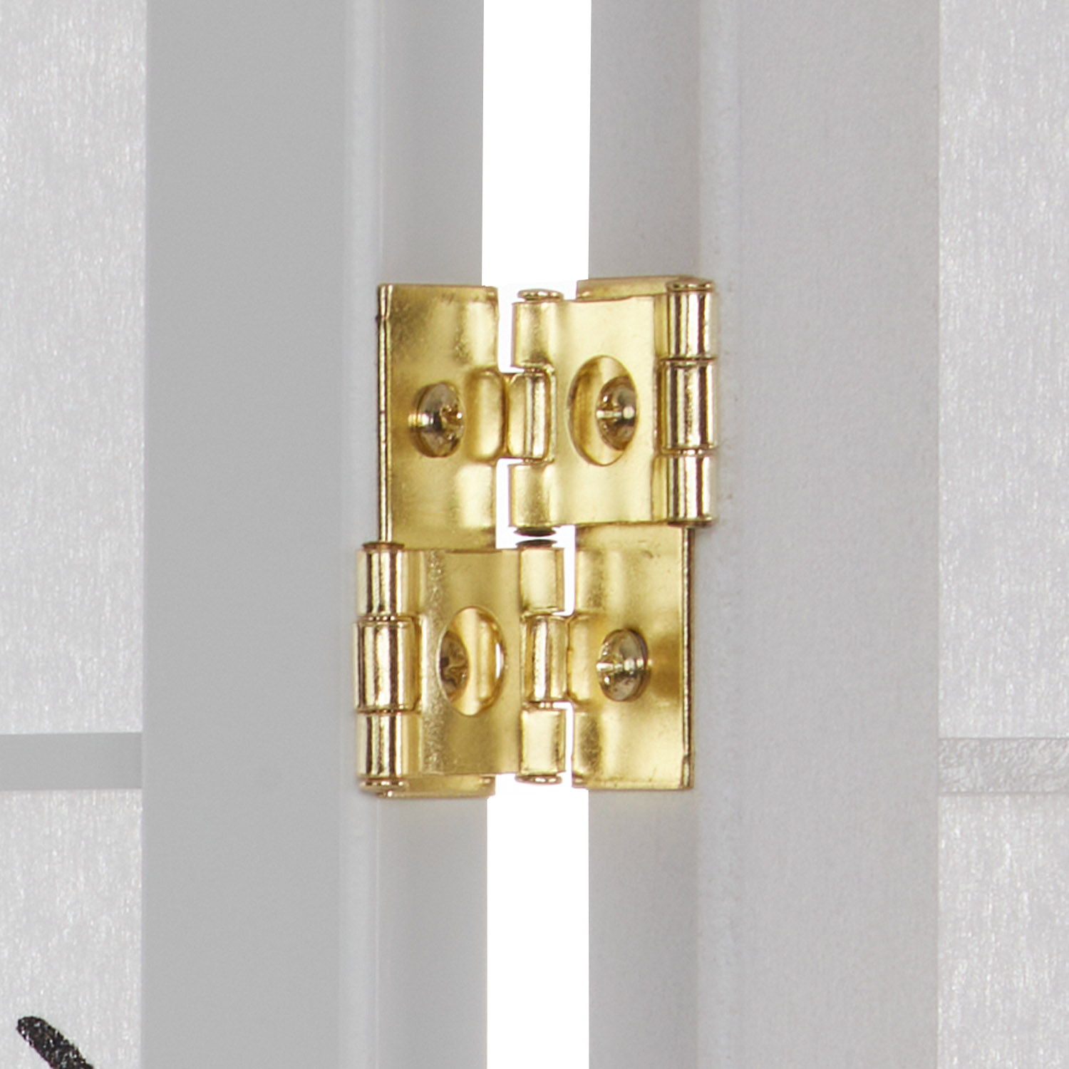 Paravent White Cherry Pattern | Rice Paper White | 3-panel | Wood | Room Divider Partition Privacy Screen