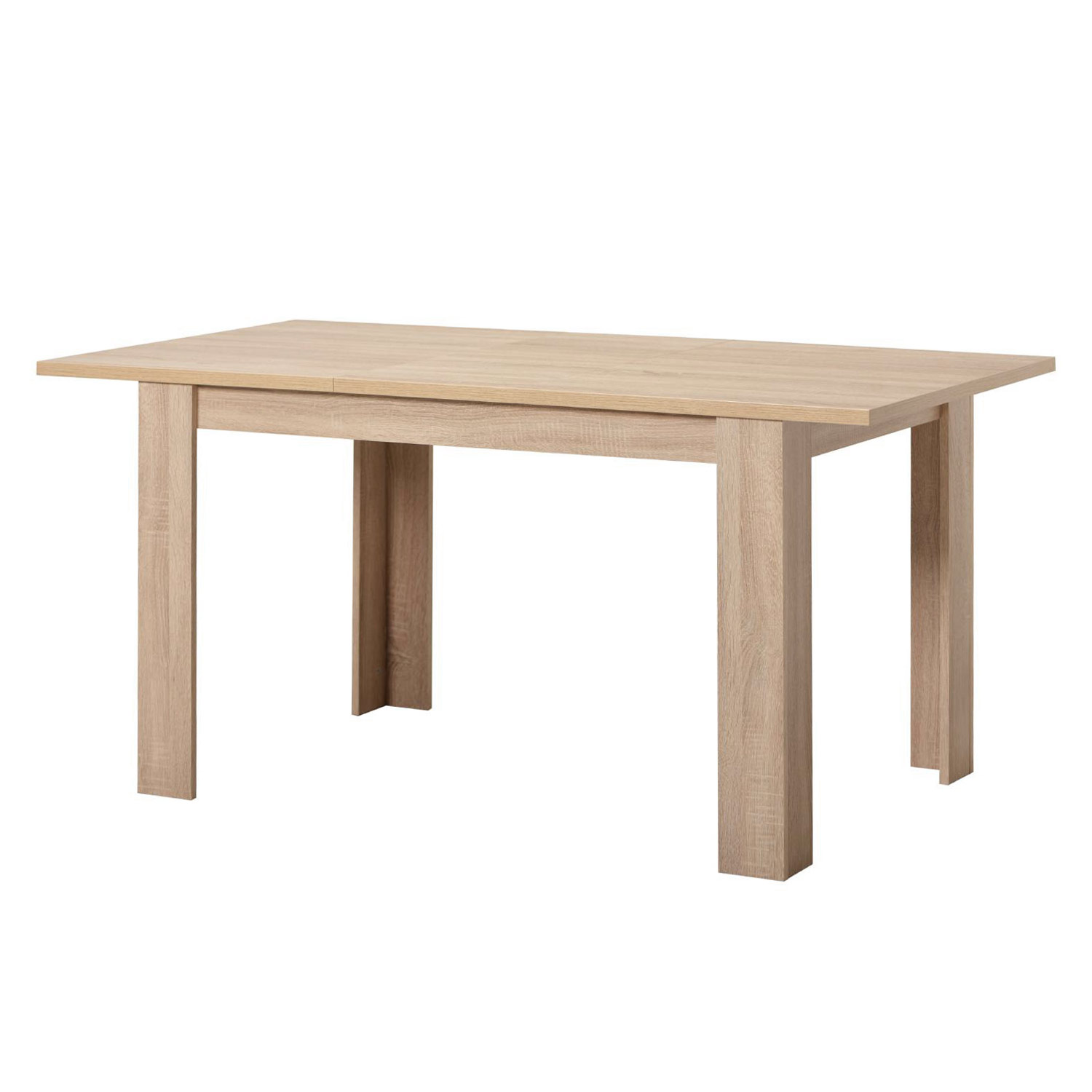 Modern Dining Table Kitchen Table Wooden Table 120x80 cm Oak 6 Seater Extendable