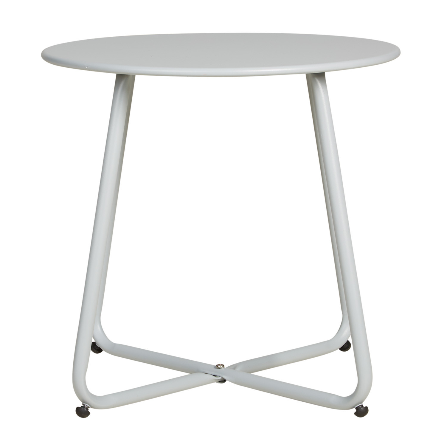 Coffee table Side table Round Garden Table Grey Metal Small table Outdoor table Bistro table
