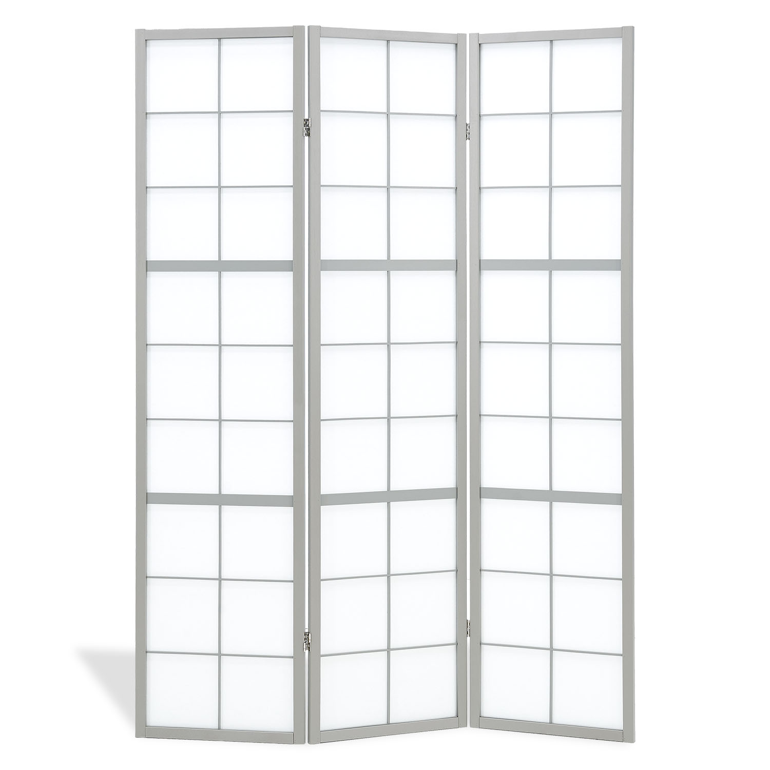 Paravent Raumteiler 3, 4, 5 oder 6 teilig Shoji Raumtrenner Holz Grau Trennwand Sichtschutz Spanische Wand