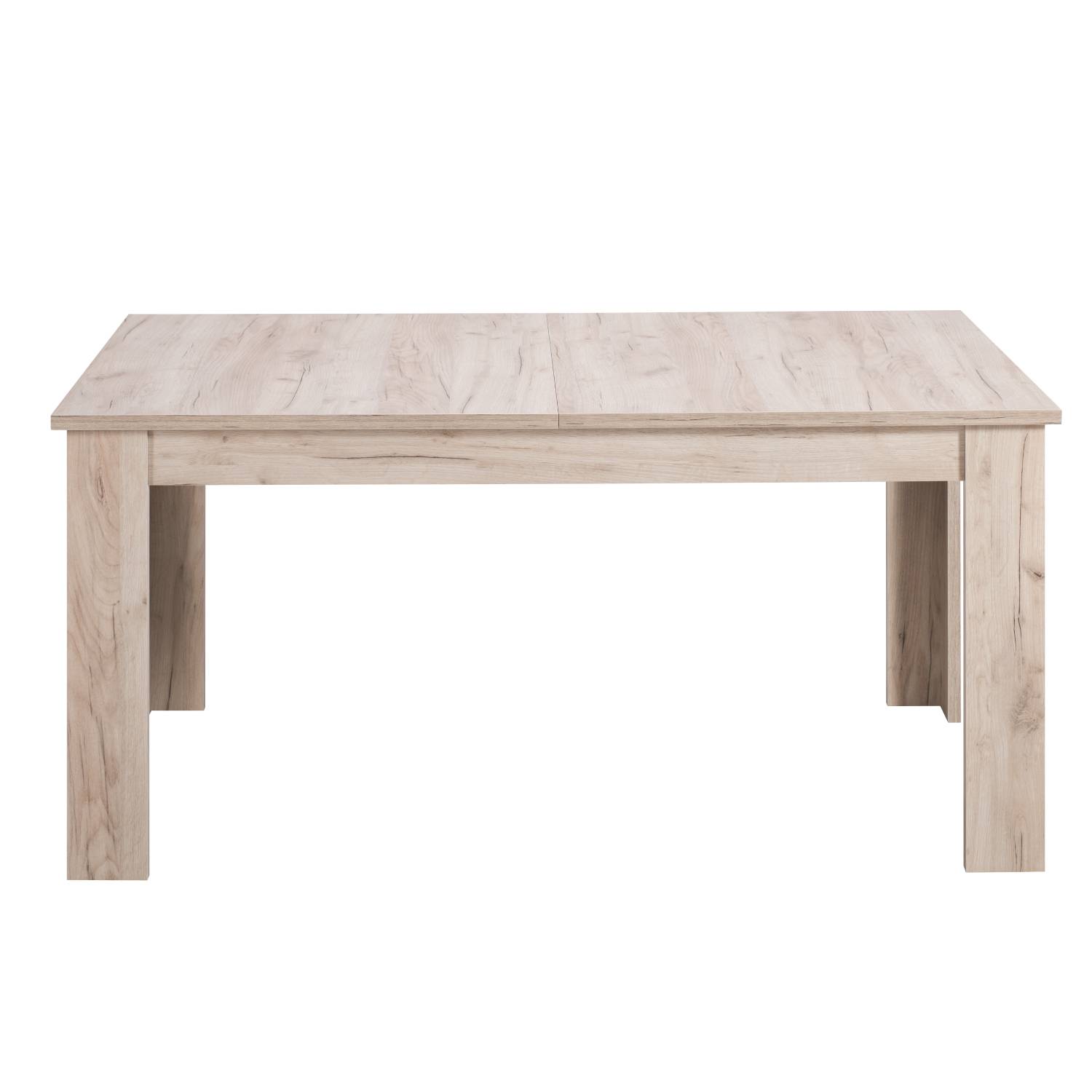 Modern Dining Table Kitchen Table Wooden Table 160x90 cm Grey 8 Seater Extendable