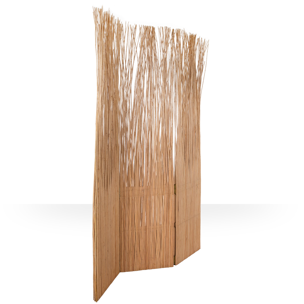 Paravent Willow Natural | 3-panel | Room Divider Partition Privacy Screen
