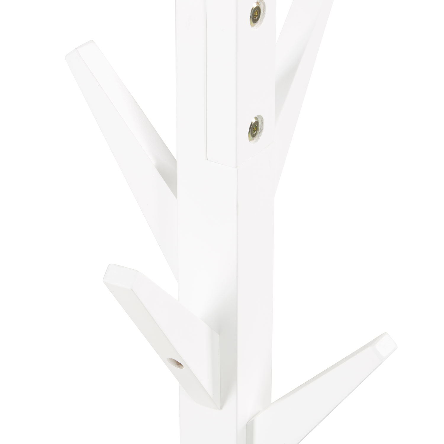 Coat stand 10 hooks white wooden wardrobe clothes rack garment rack clothing rack