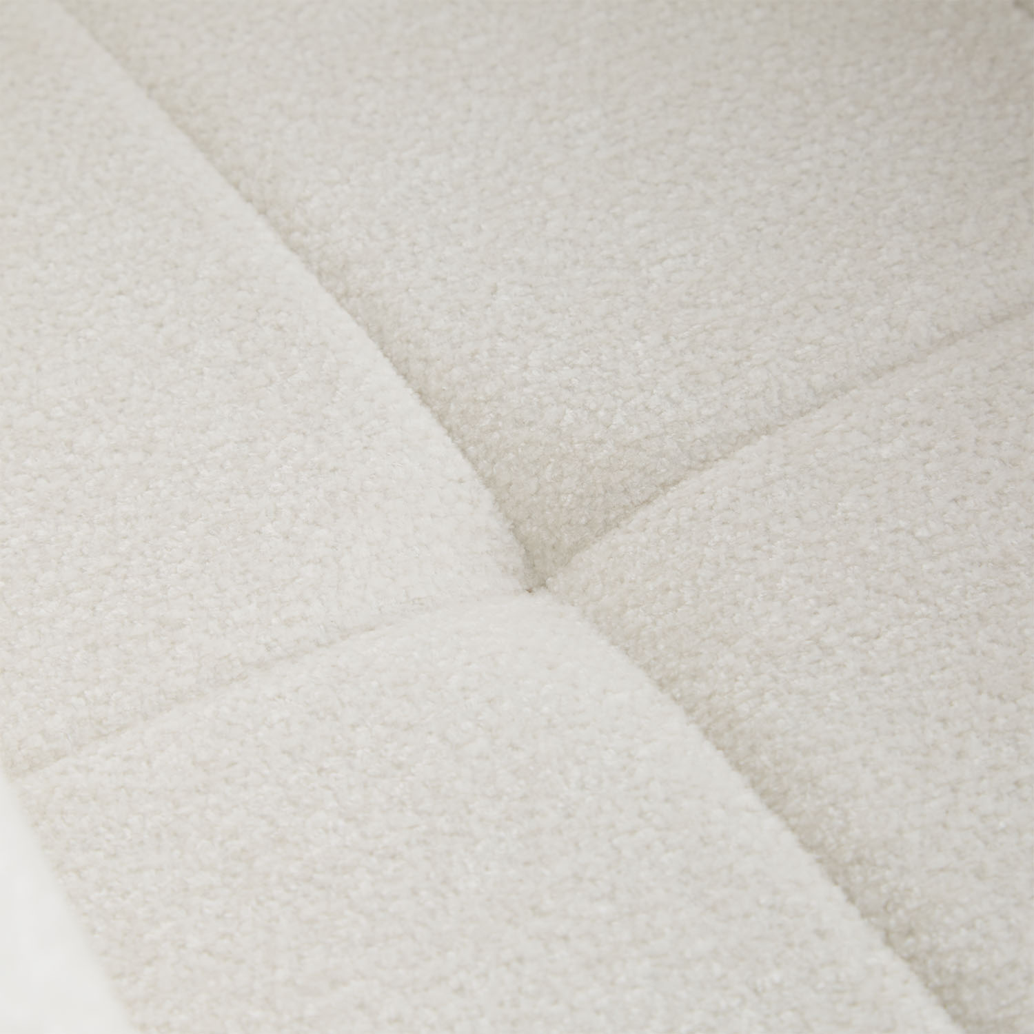 Upholstered Chair Bouclé Beige | single | swivel | with Armrests | Kitchen Dining Room Office