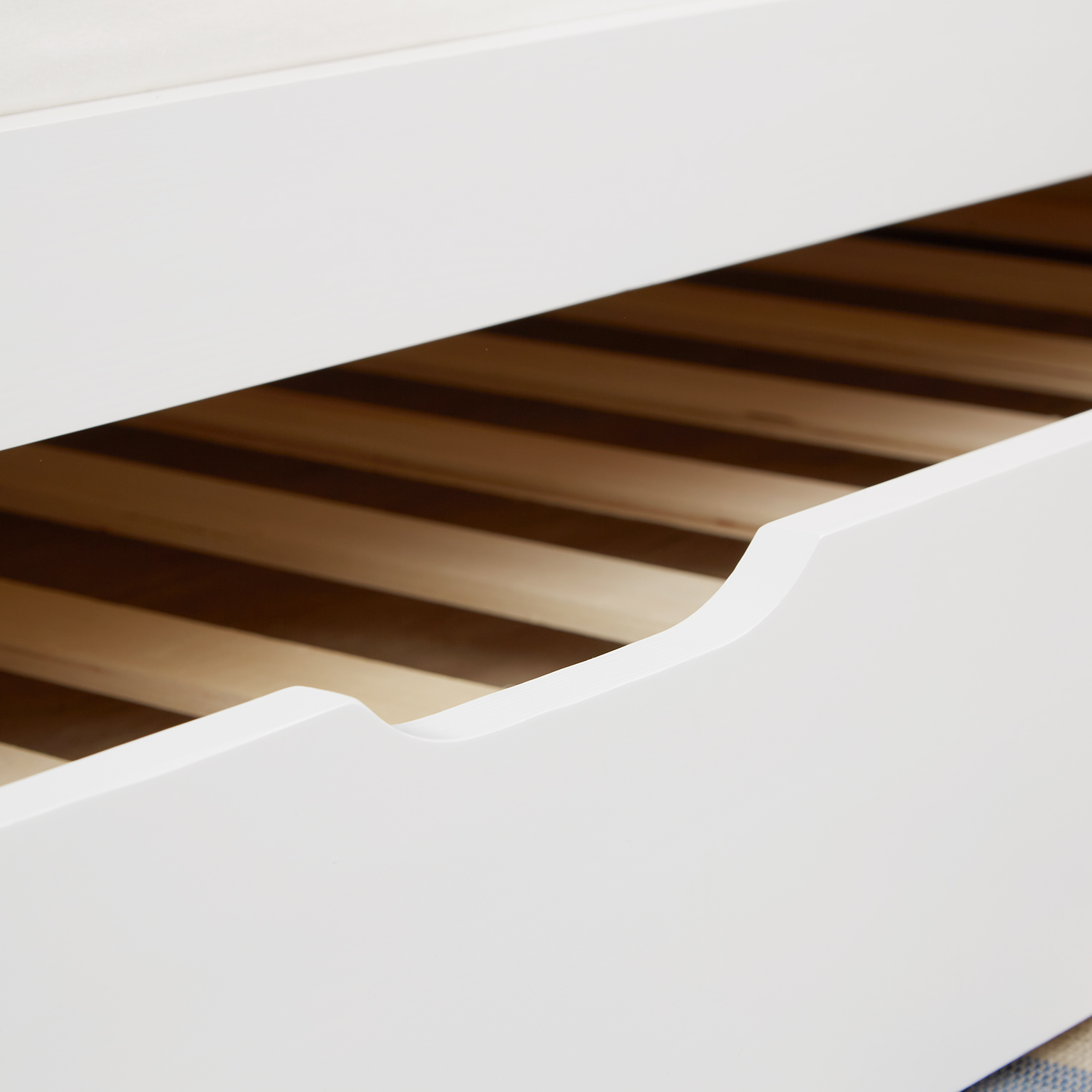 Wood Bed 90x200 cm White | Extendable | Cabin Bed | with Mattress | Kids Youth Guest Bedroom