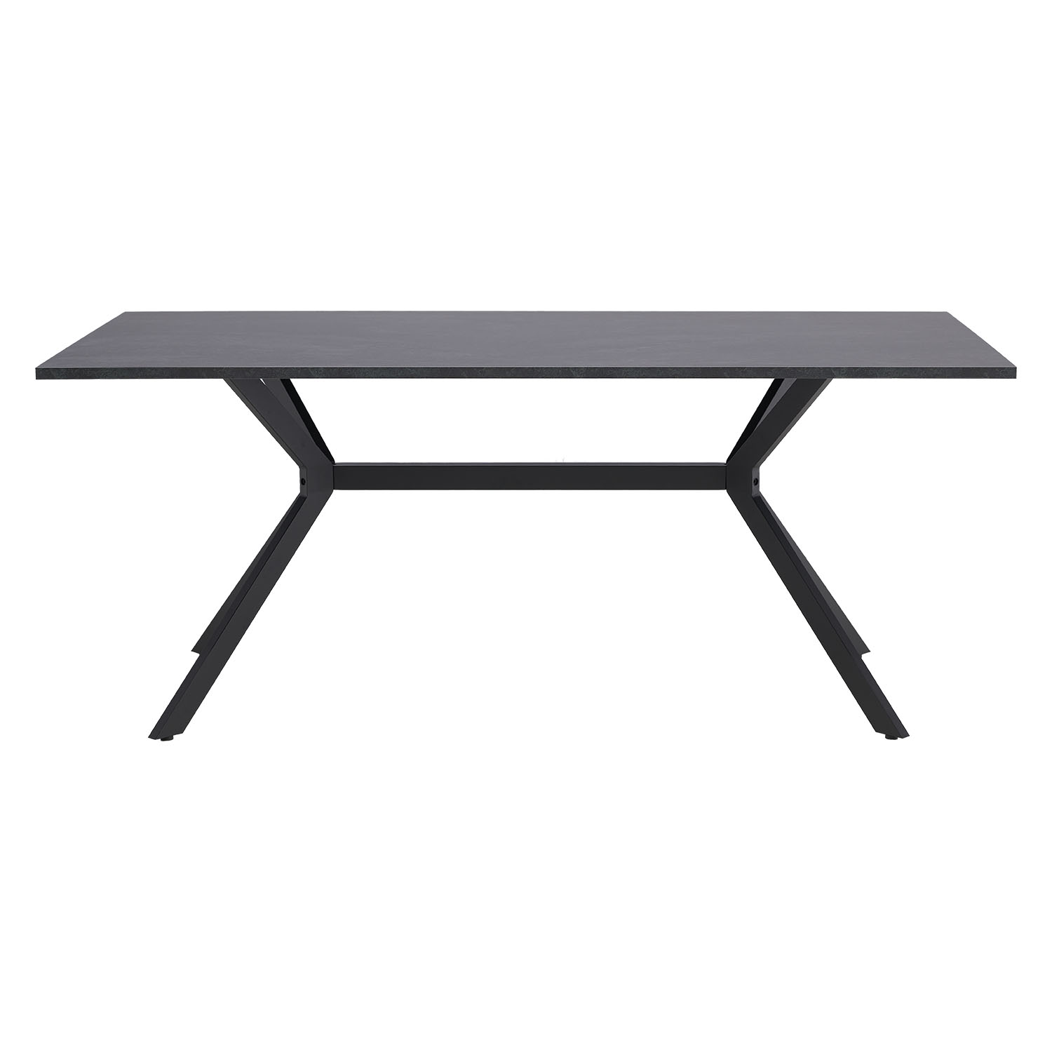 Modern Dining Table Kitchen Table 180x90 cm Anthracite Black Table 8 Seater Industrial Look