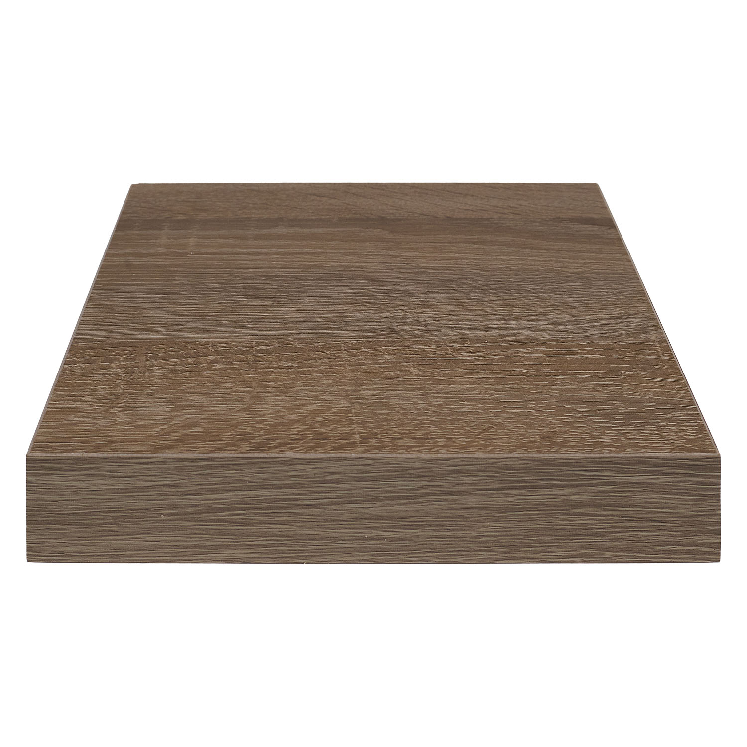 Floating Wall Shelf 23.5x23.5 cm Sonoma Dark Oak Effect Square Wooden Shelf for Living Room Bedroom Kitchen