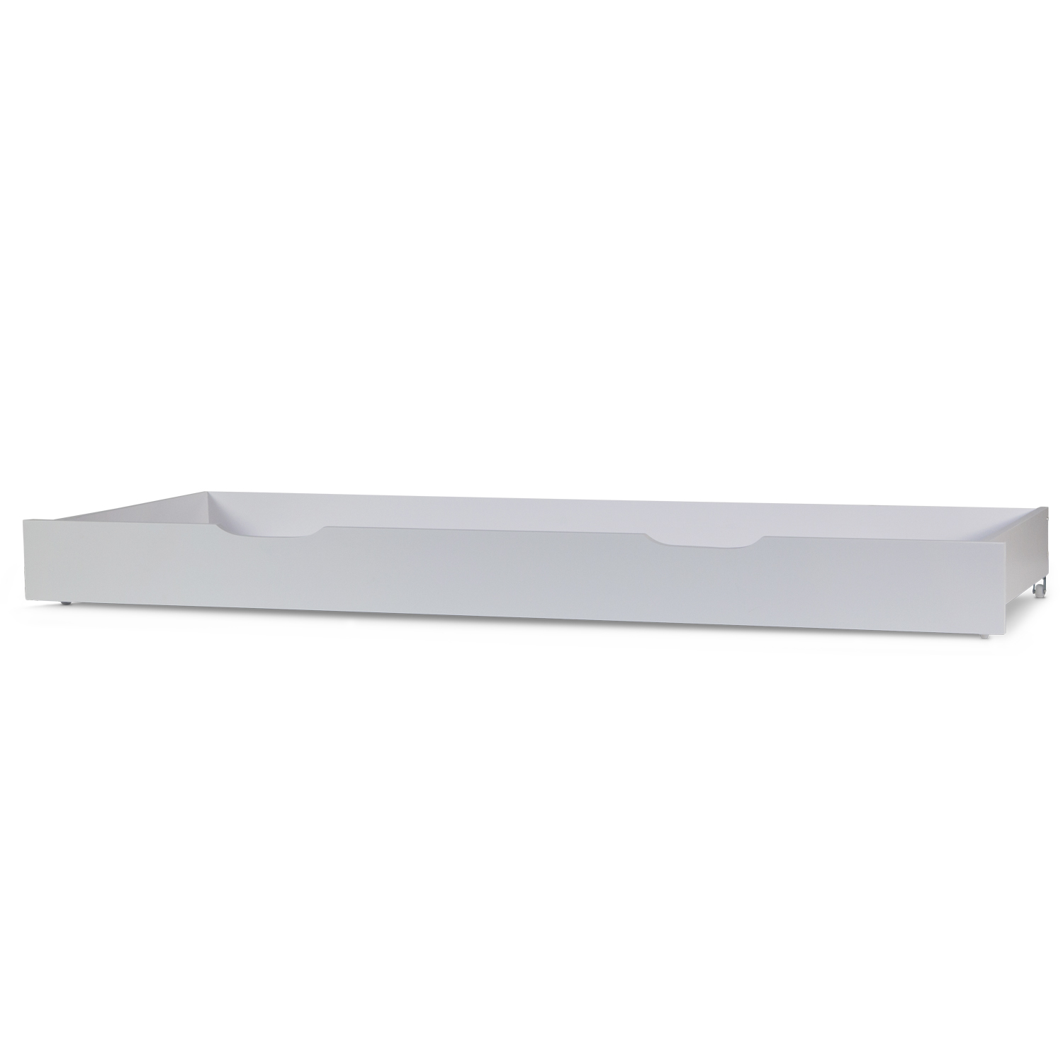 Wooden Bed Drawer Pull-Out Bed Box Storage with Castors White