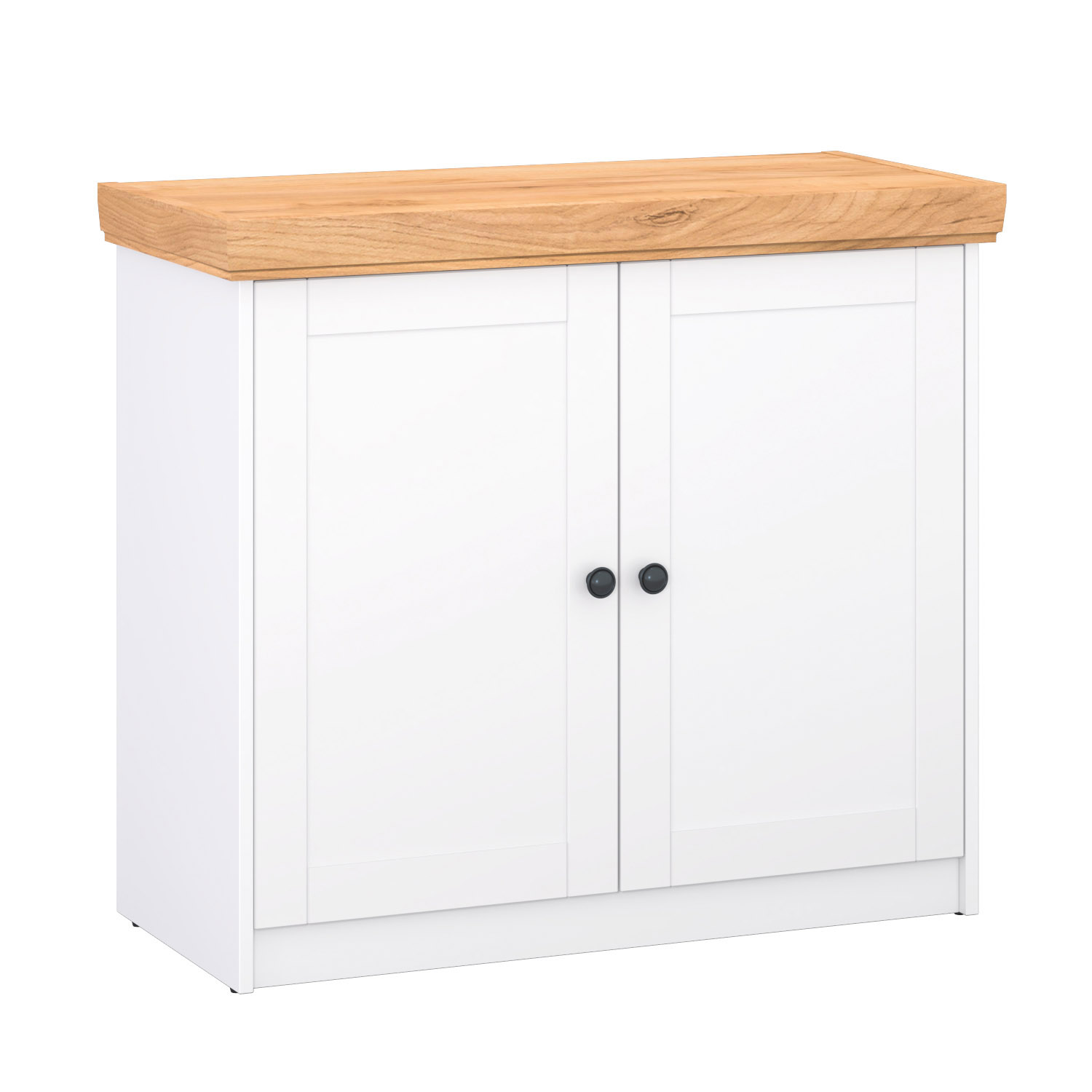 Chest of Drawers Sideboard Oak Matt White Wood Solid Cupboard Highboard